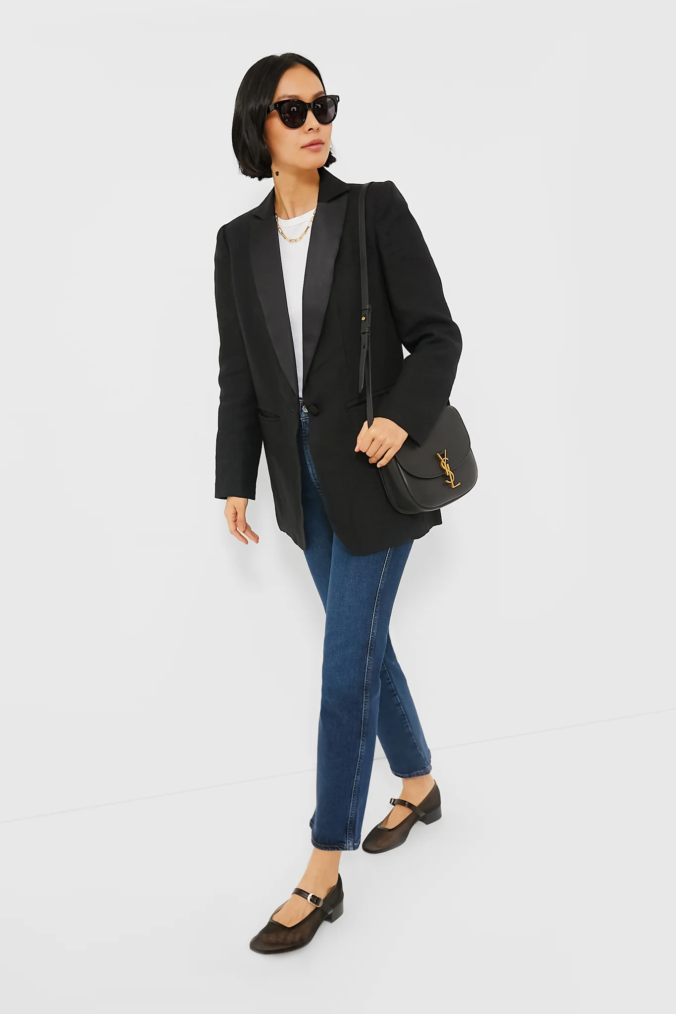 Saint Laurent Nero Medium Kaia Monogramme Bag - Image 2