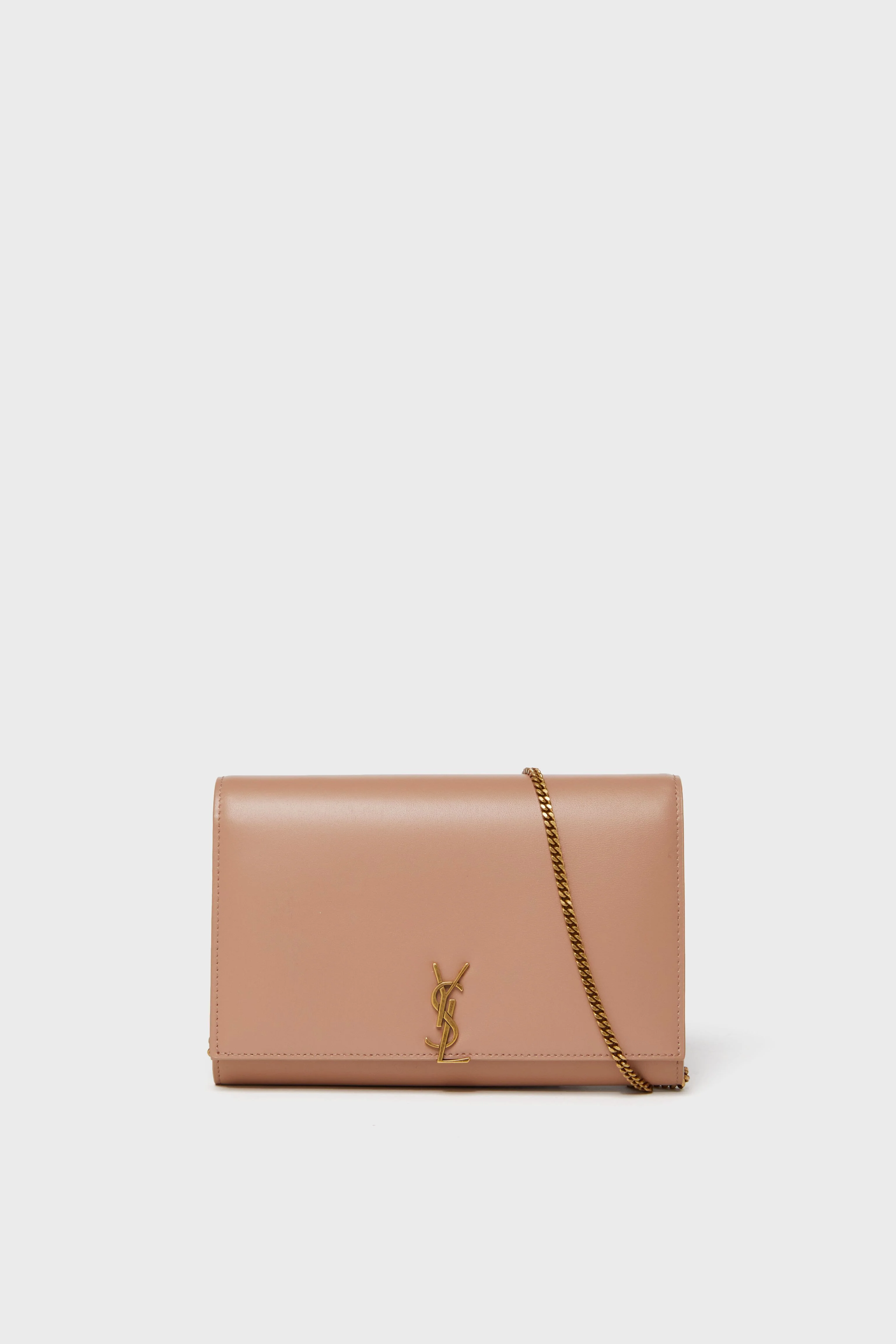 Saint Laurent Vintage Peach Wallet On Chain