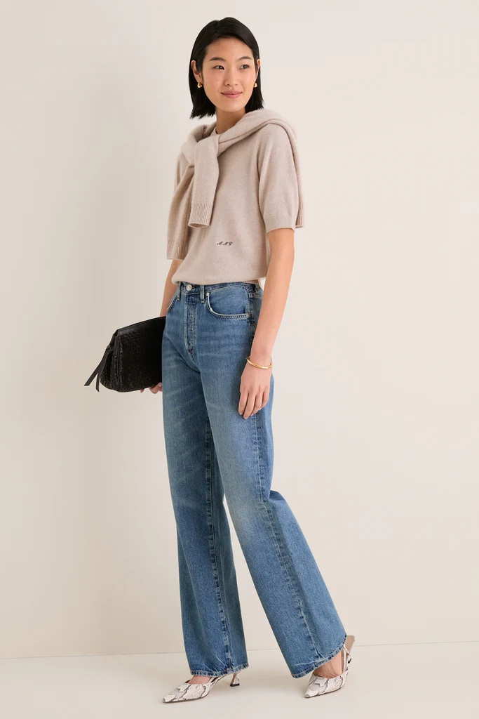 Sandstone Cashmere Short Sleeve Noemie Sweater - Image 2