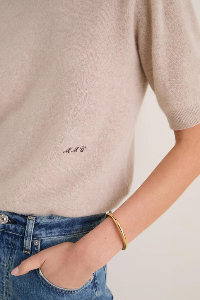 Sandstone Cashmere Short Sleeve Noemie Sweater - Image 5