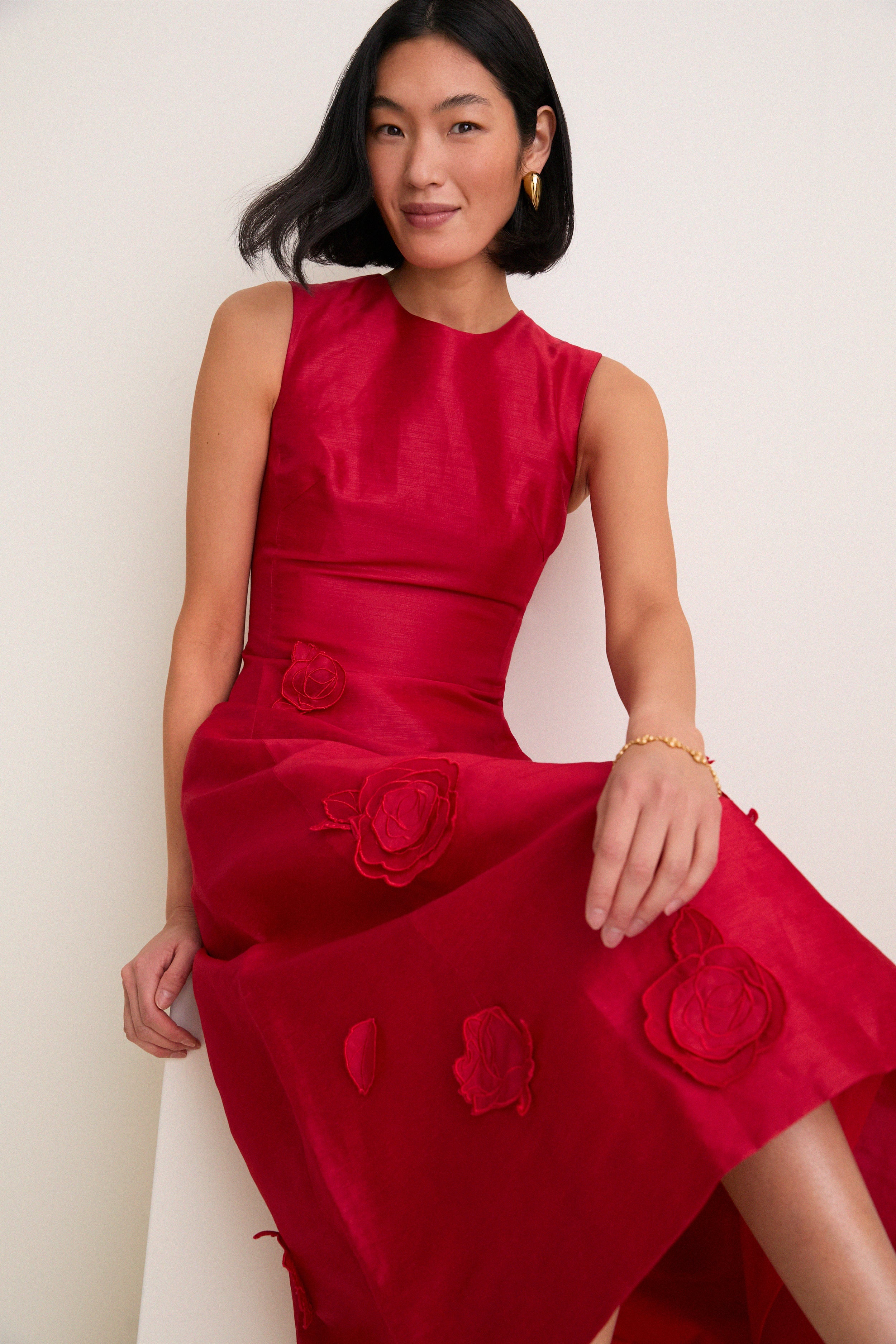 Scarlet Cleo Applique Midi Dress - Image 6