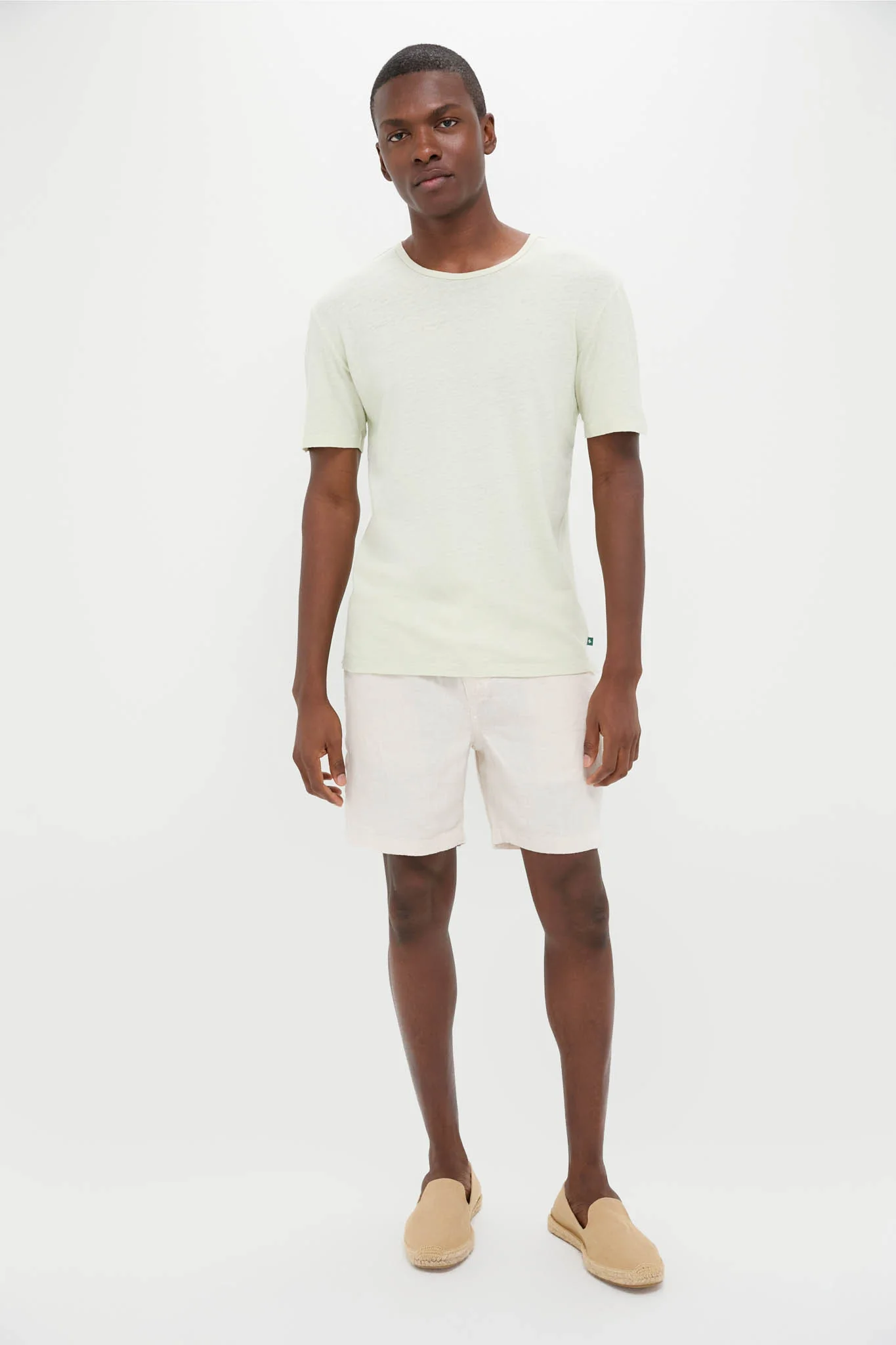 Sea Moss Drift Linen Tee - Image 7