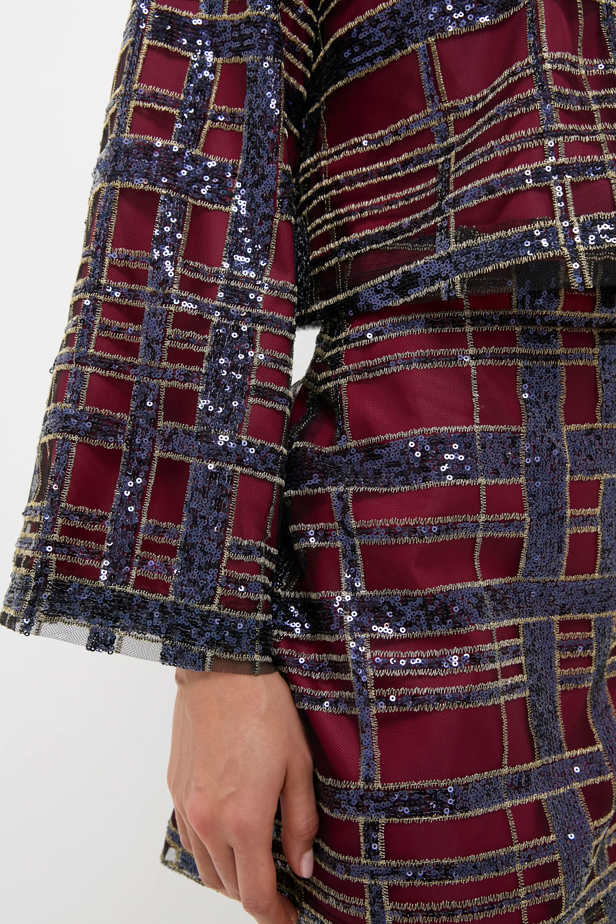 Sequin Plaid Maxine Top - Image 2