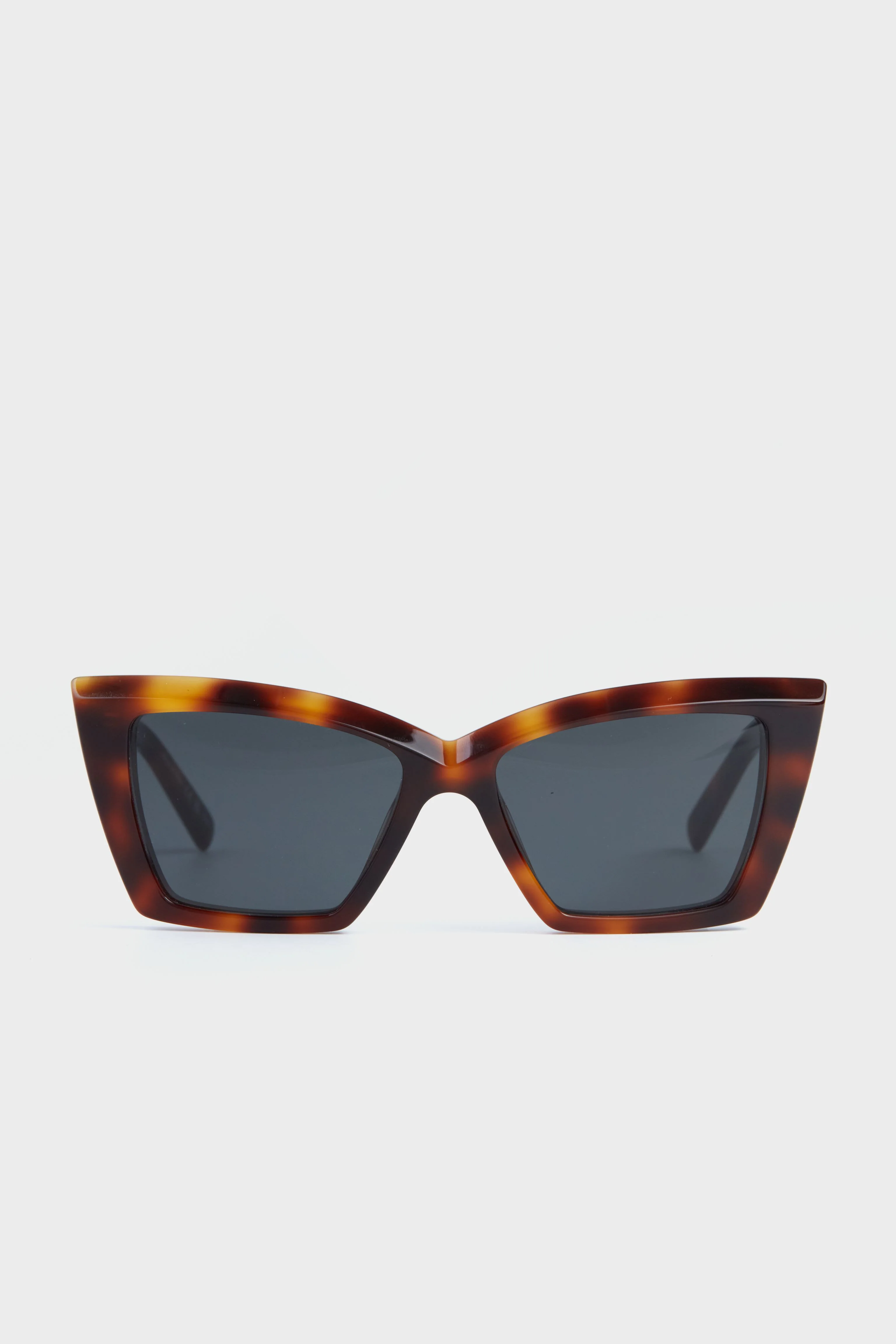 Shiny Medium Havana Cat Eye Sunglasses