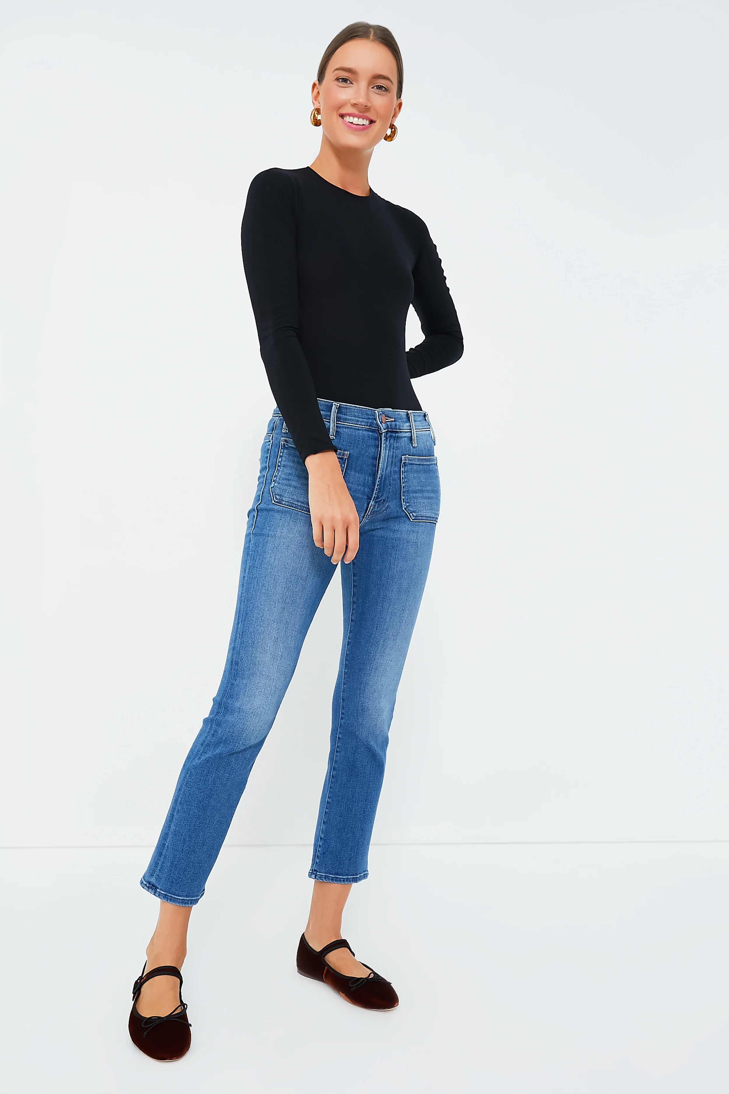Sienna Velvet Chiara Mary Jane Flats - Image 2