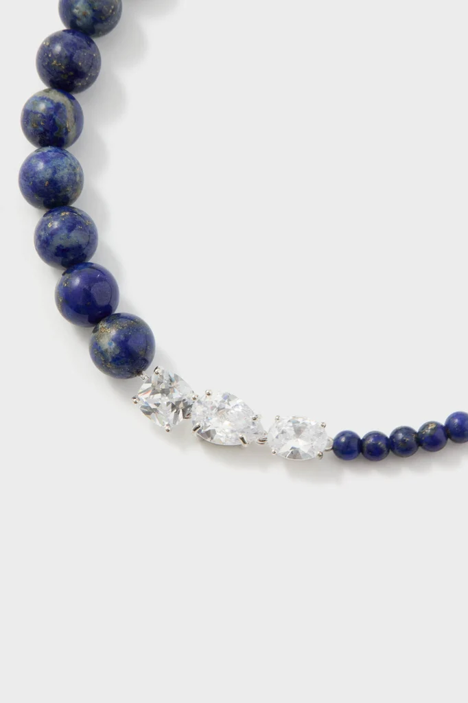 Silver Lapis Lazuli Necklace - Image 4