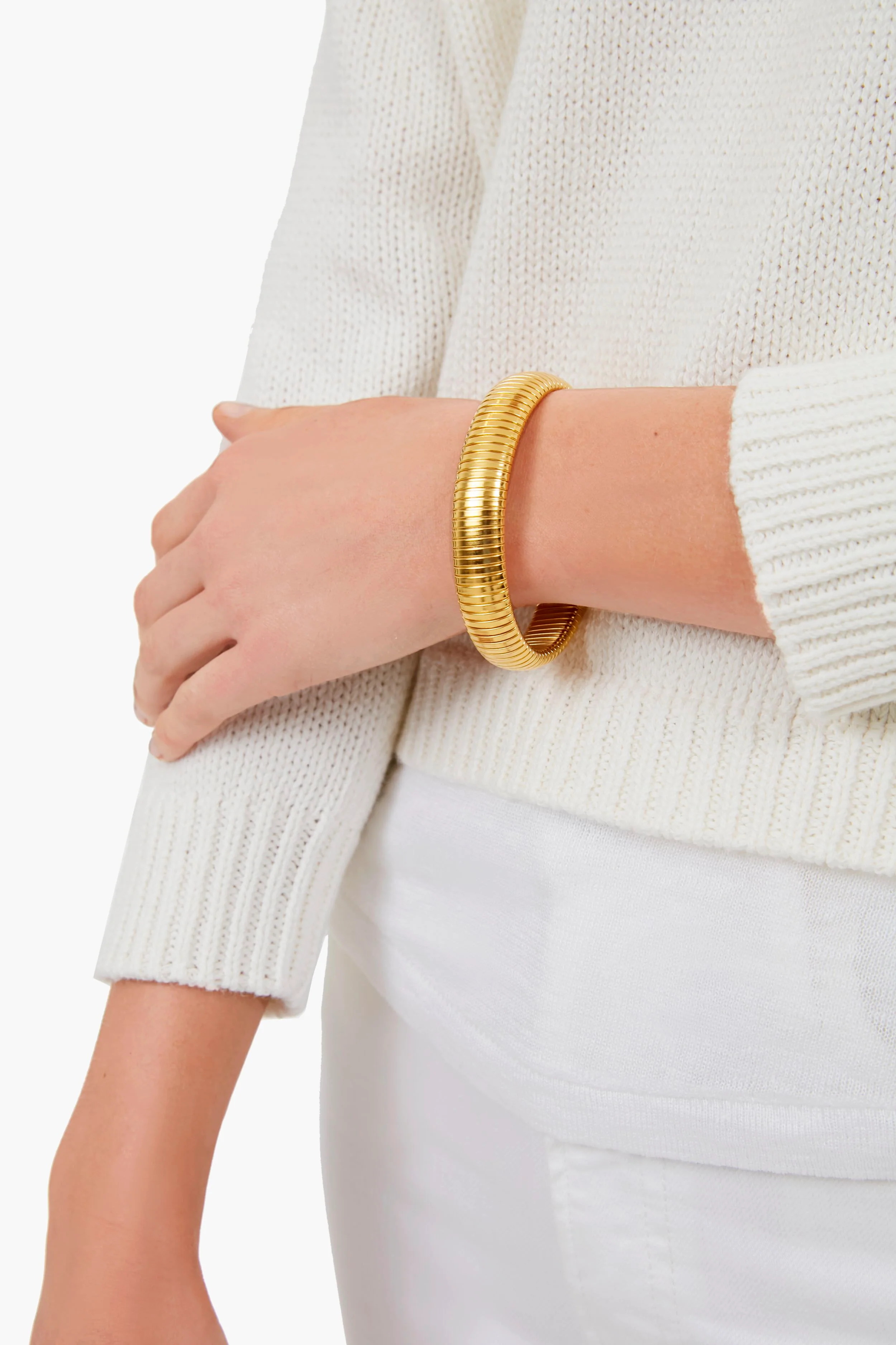 Small Gold Cobra Bracelet - Image 2