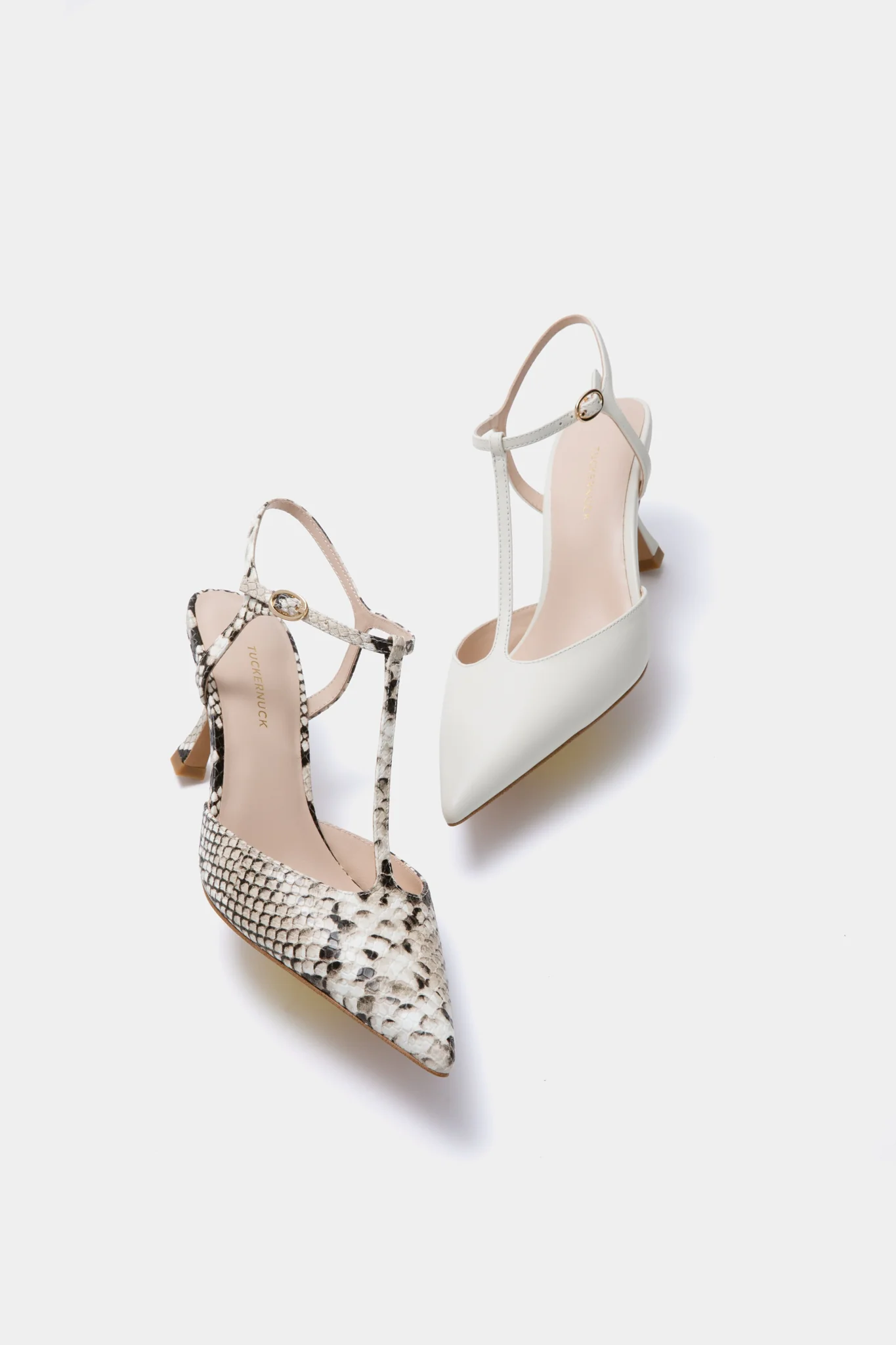Snakeskin Leather Margot Heels - Image 5