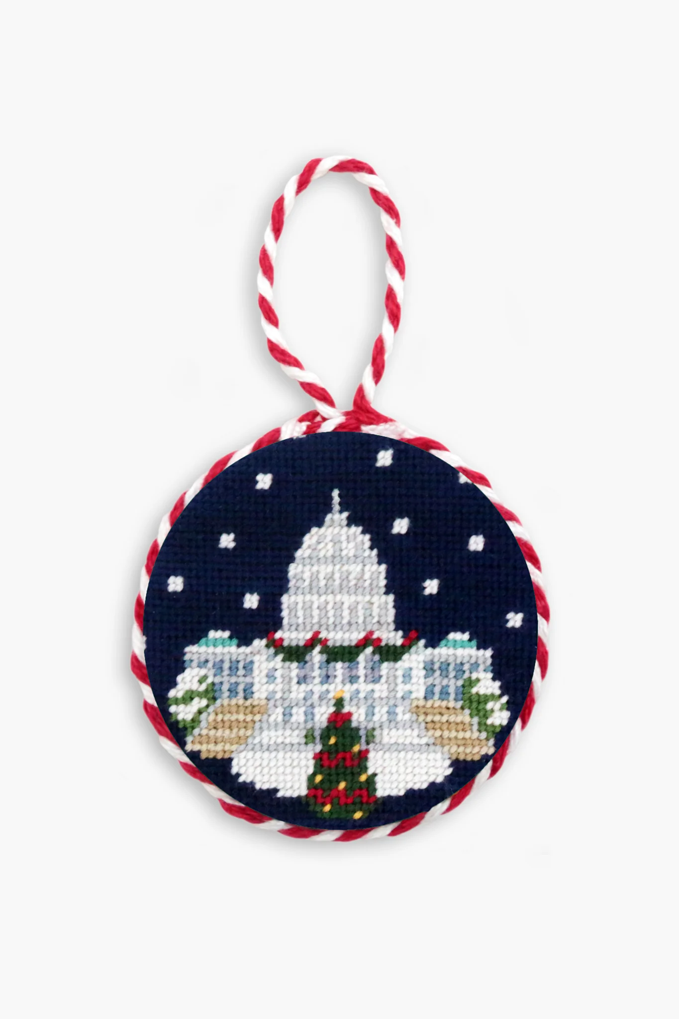 Snowy Capitol Needlepoint Ornament - Image 2
