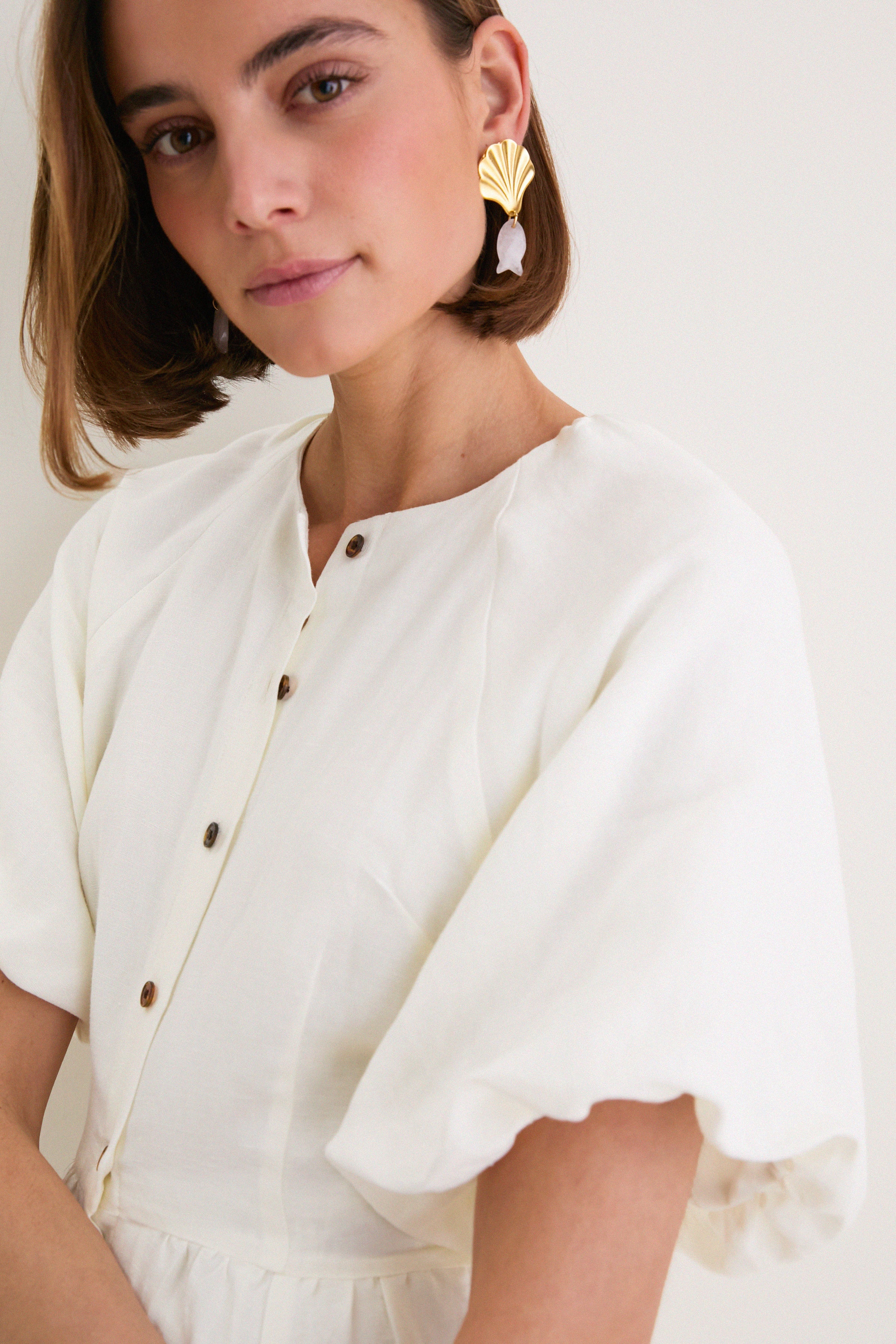Star White Bastille Short Dress - Image 5