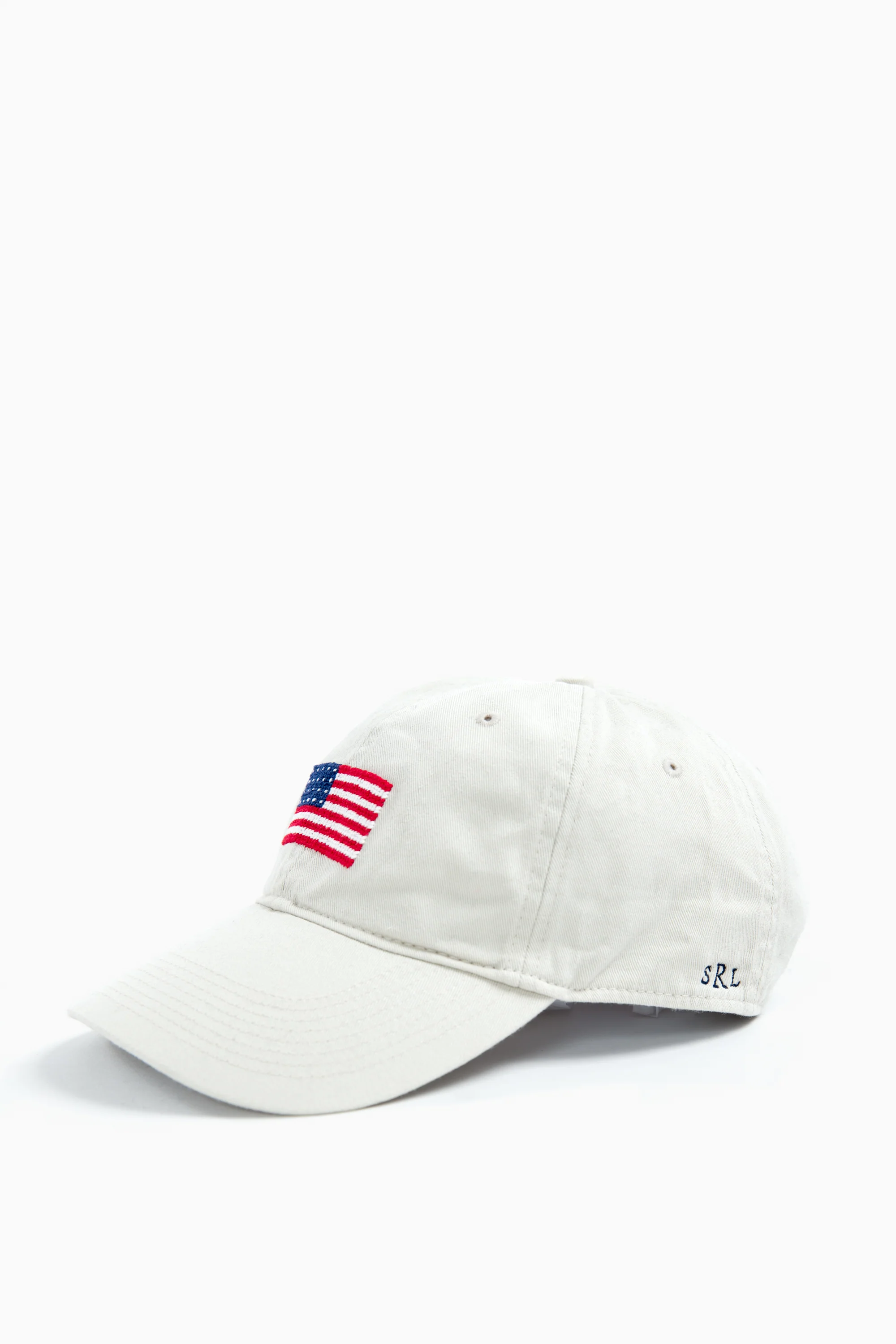 Stone American Flag Needlepoint Hat