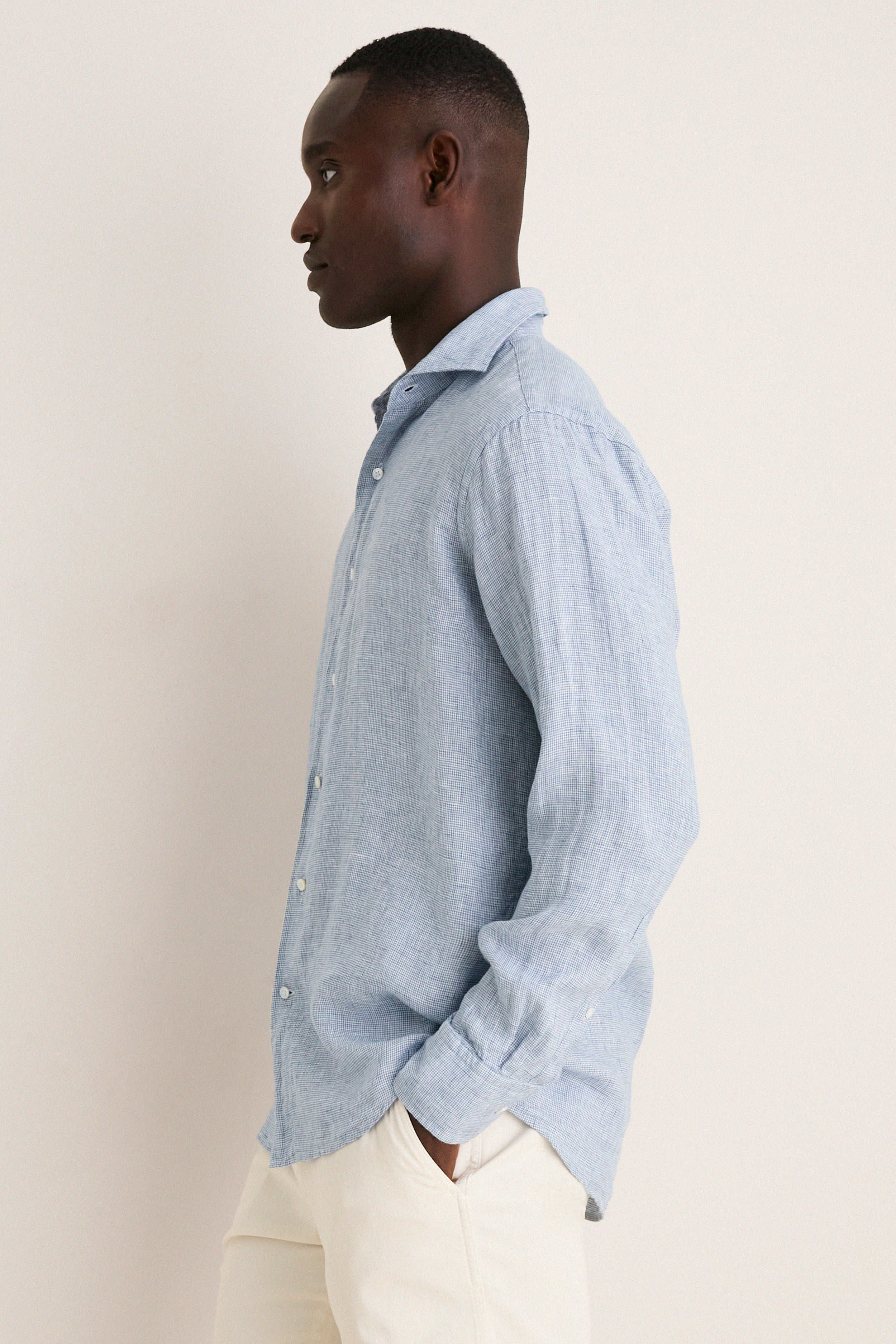 Storm Astino Lino Check Sport Shirt - Image 3