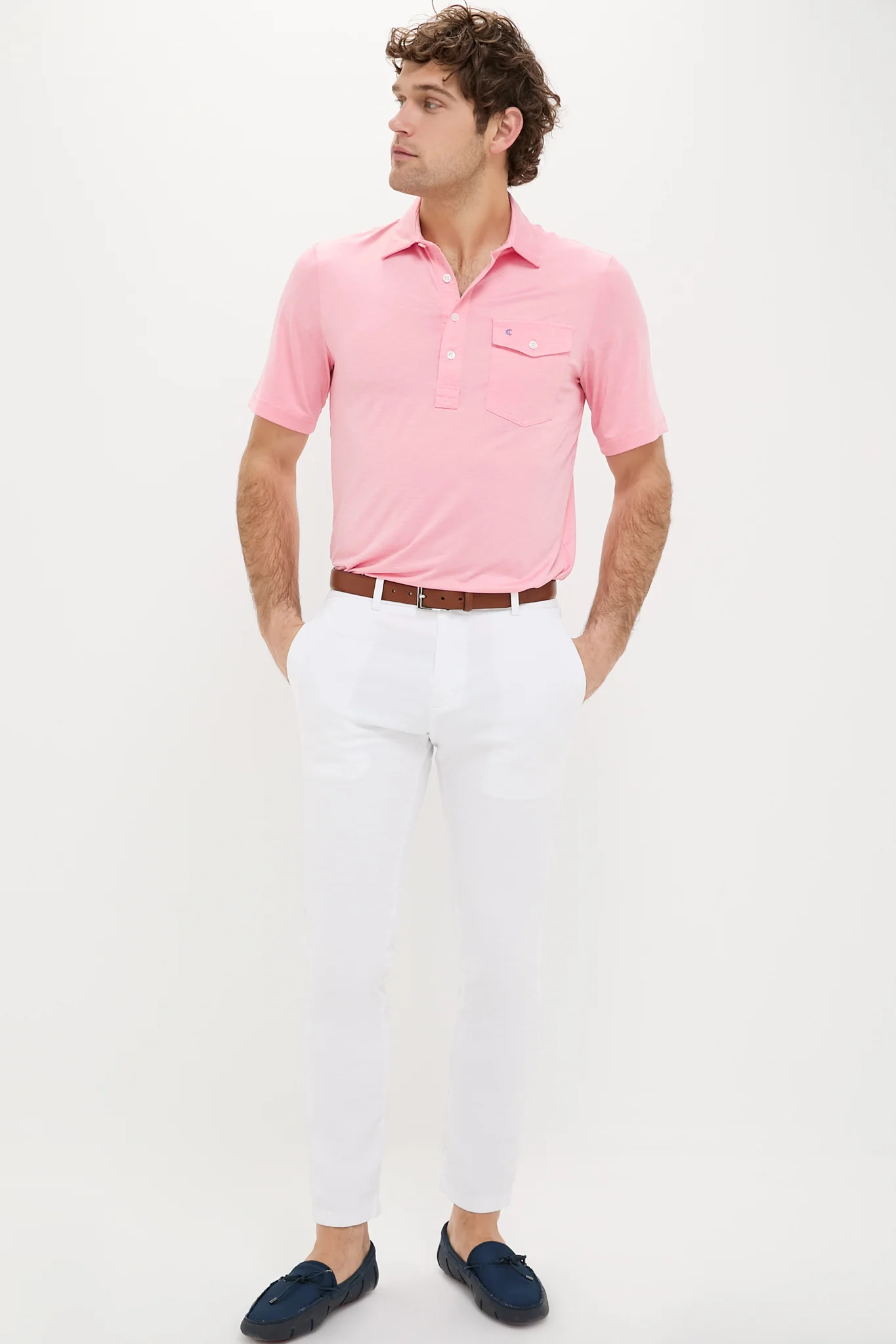 Strawberry Marg Heather Performance Sport Players Shirt - Image 2