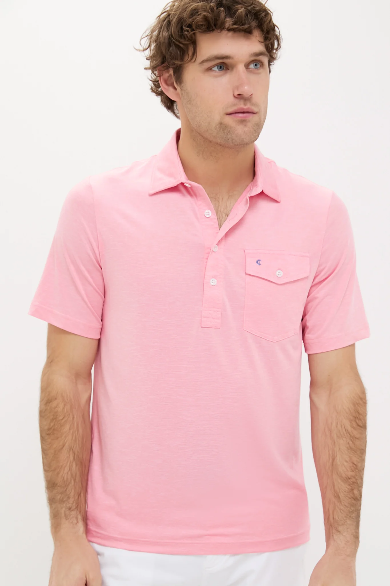 Strawberry Marg Heather Performance Sport Players Shirt - Image 6