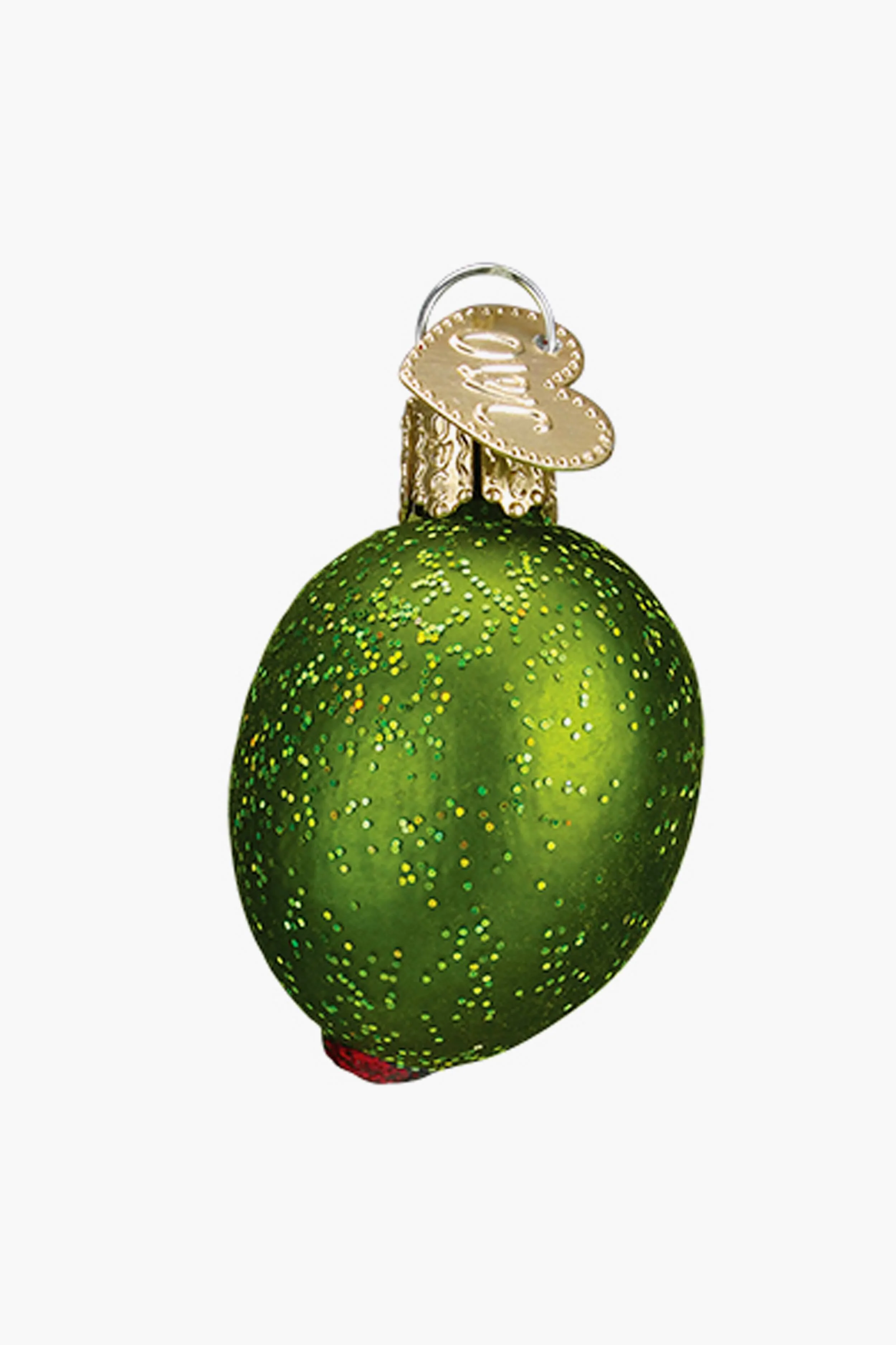 Stuffed Green Olive Ornament - Image 4