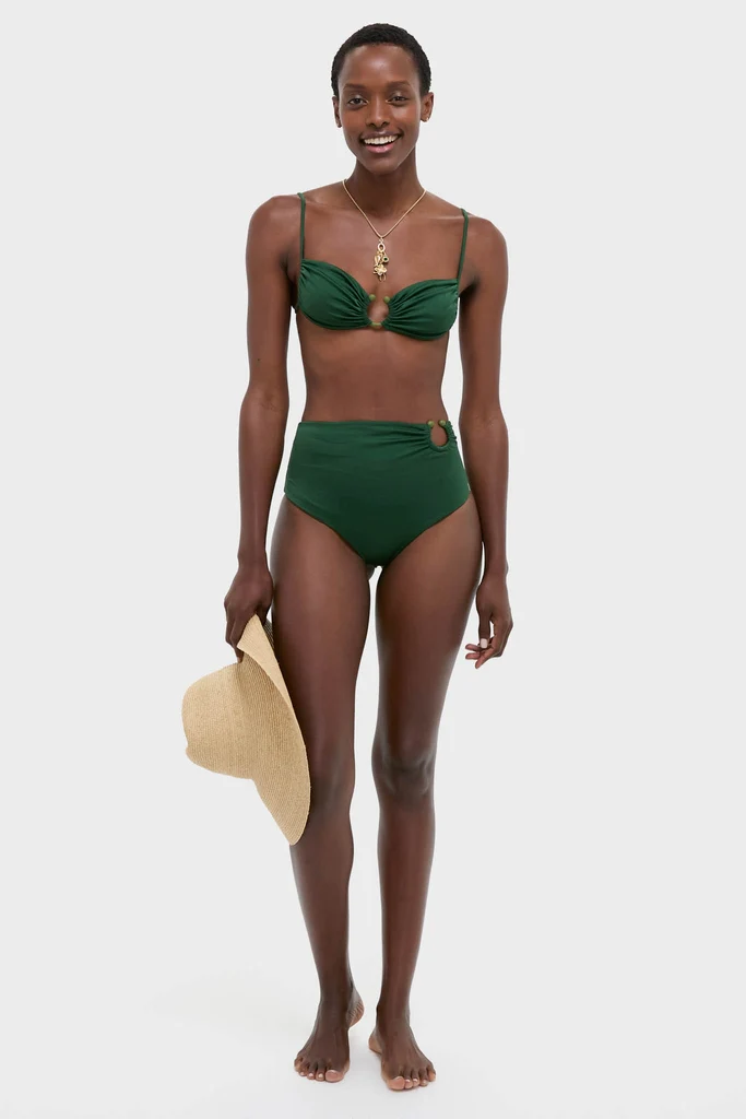 Sumatra Green Tangle Up Bikini Top - Image 3