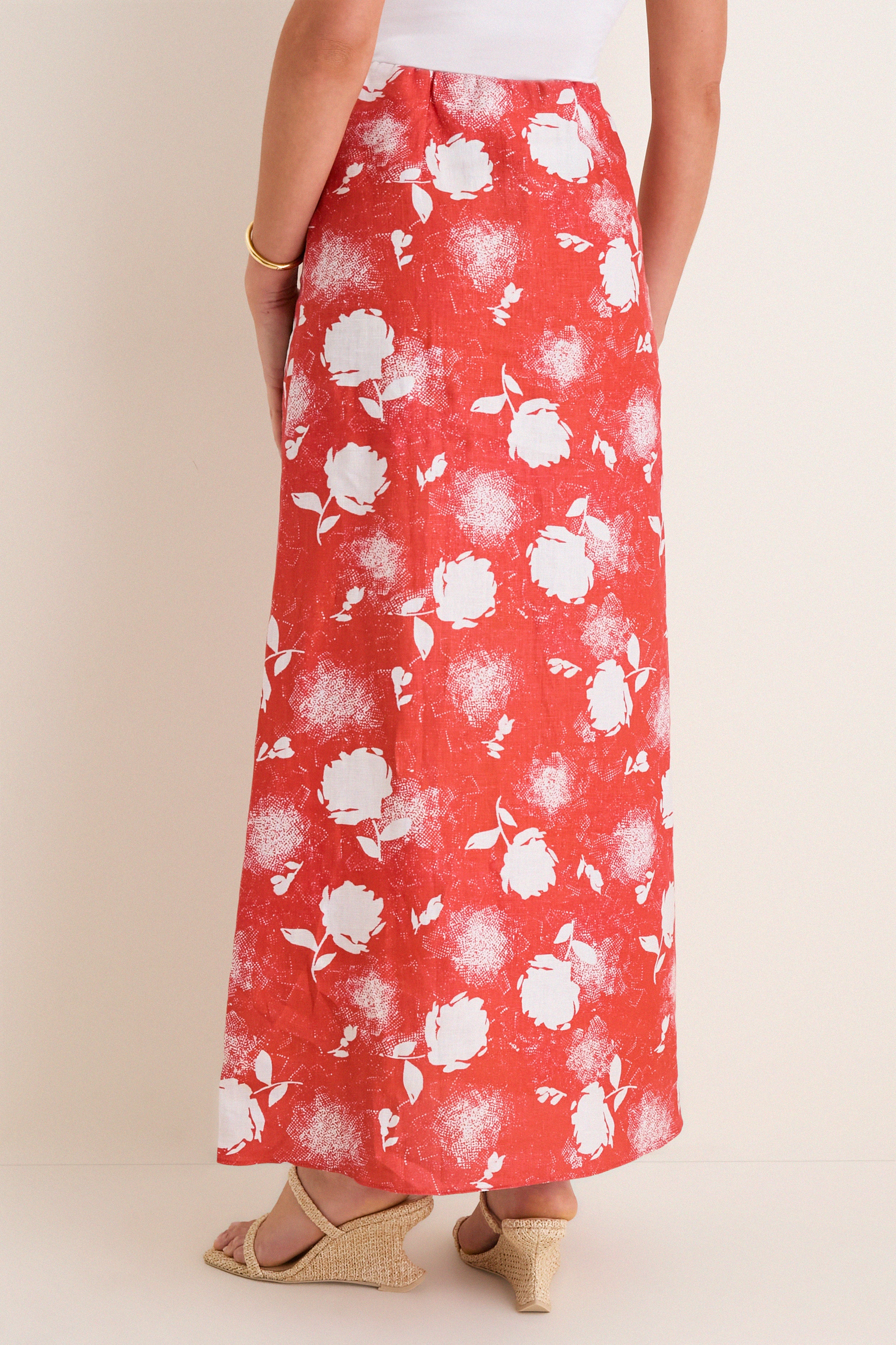 Sunrose Rosso Martina Maxi Skirt - Image 4