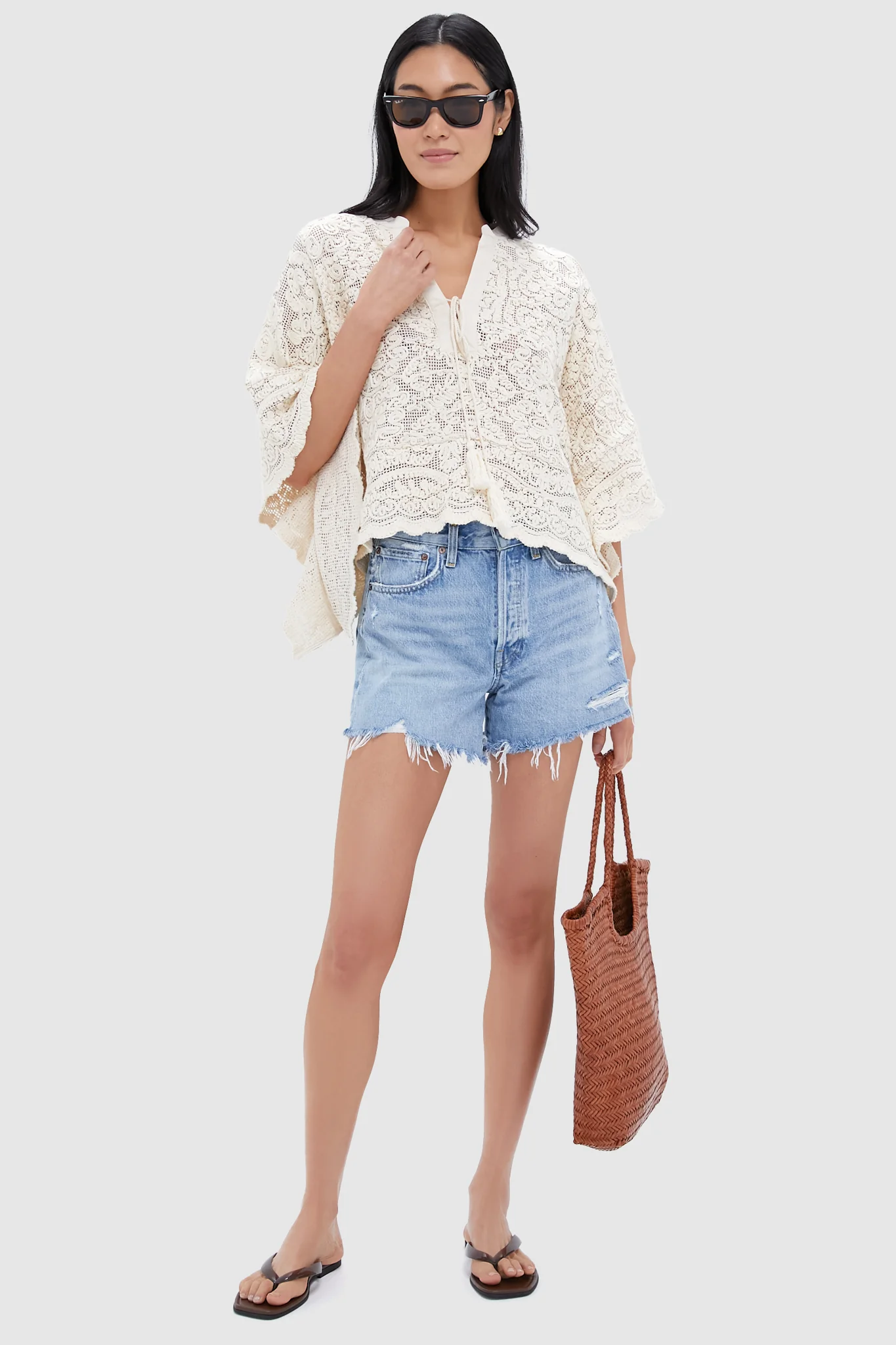 Tan Lace Apollo Poncho - Image 2