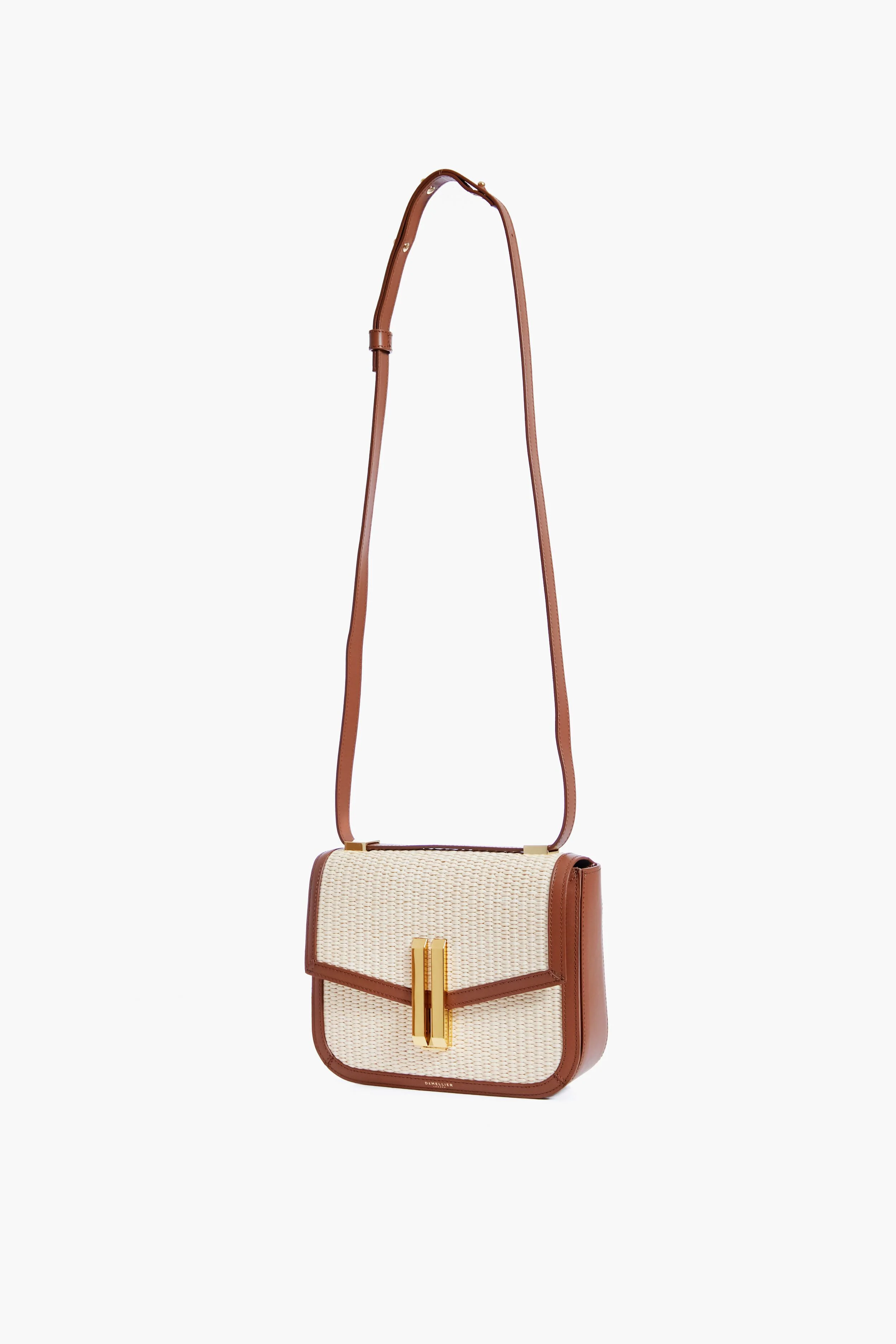 Tan Natural Raffia Vancouver Crossbody Bag - Image 3