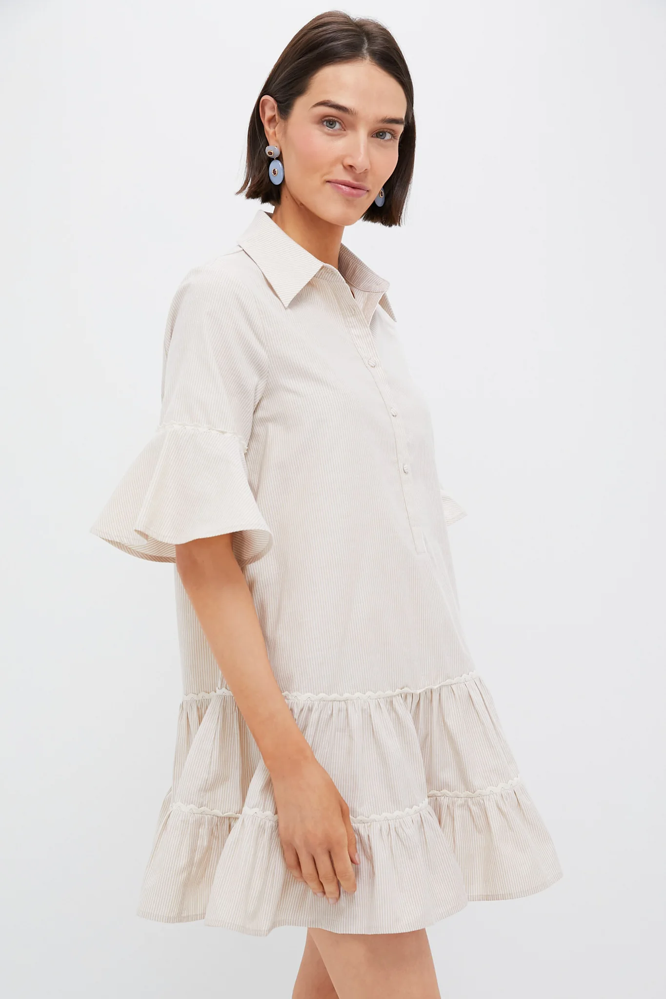 Tan Stripe Mckenna Dress - Image 3