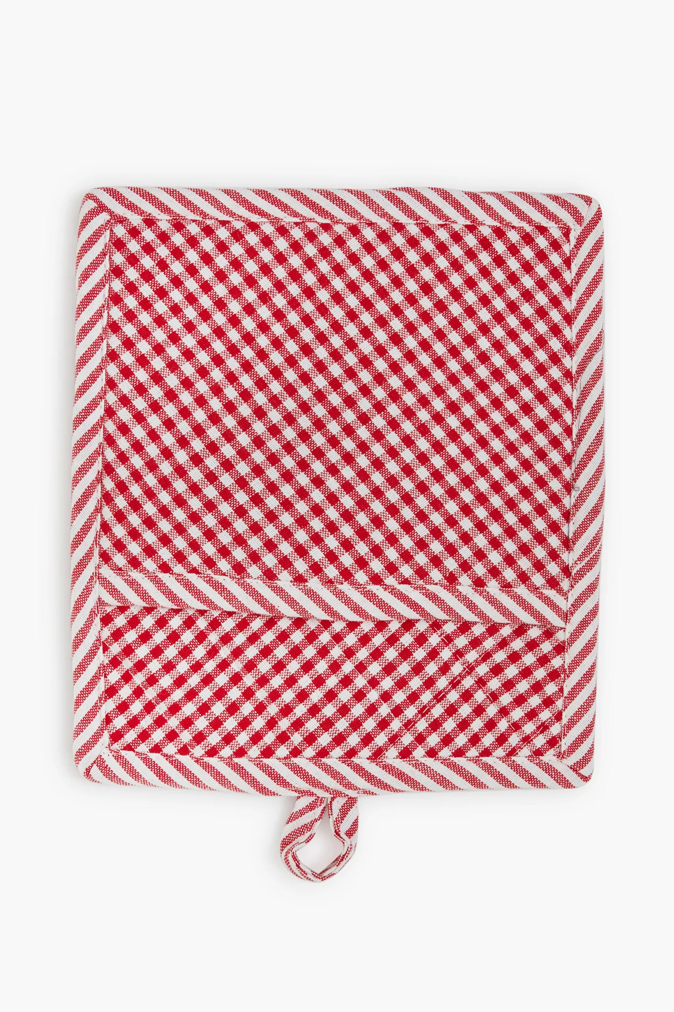 Tango Red Chef Stripe Potholder