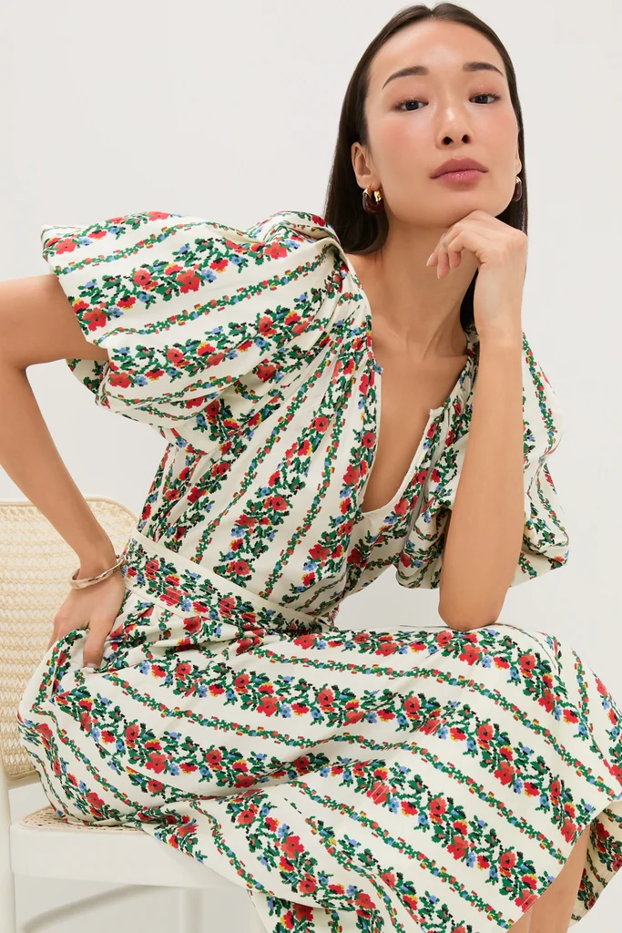 Tapestry Floral Fairground Dress - Image 6