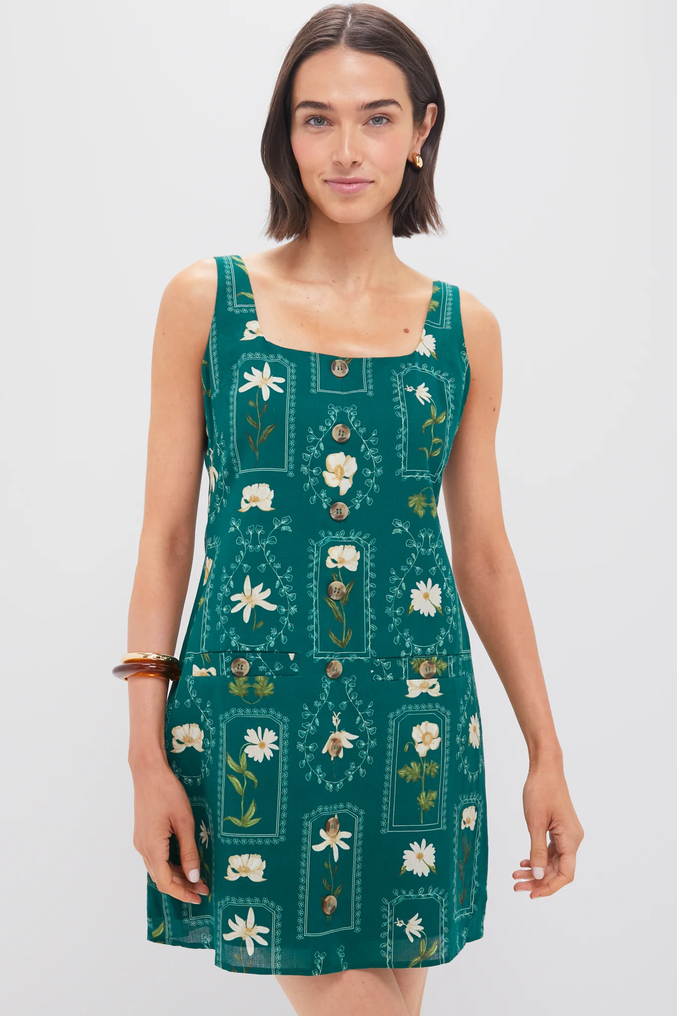 Teal Stem Merrit Mini Dress