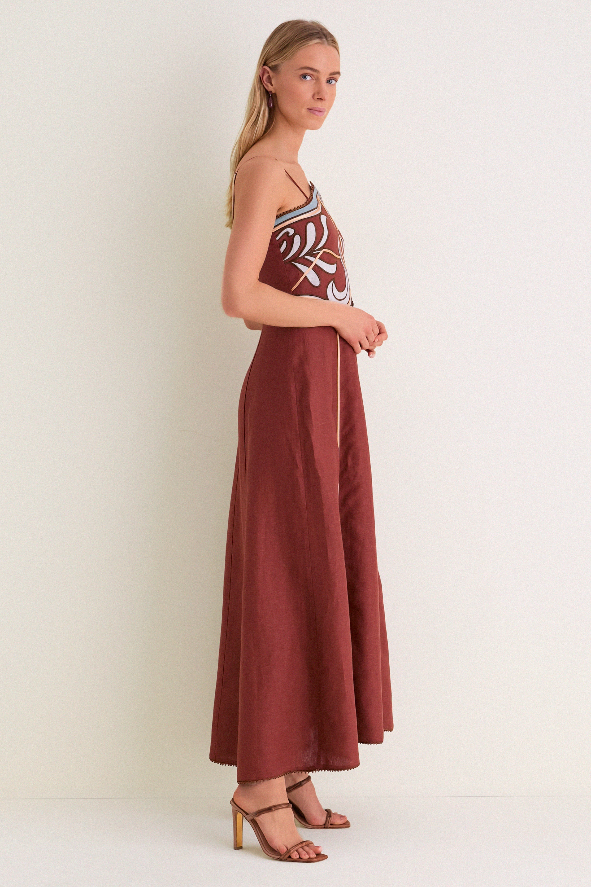 Terracotta Carolina Midi Dress - Image 6