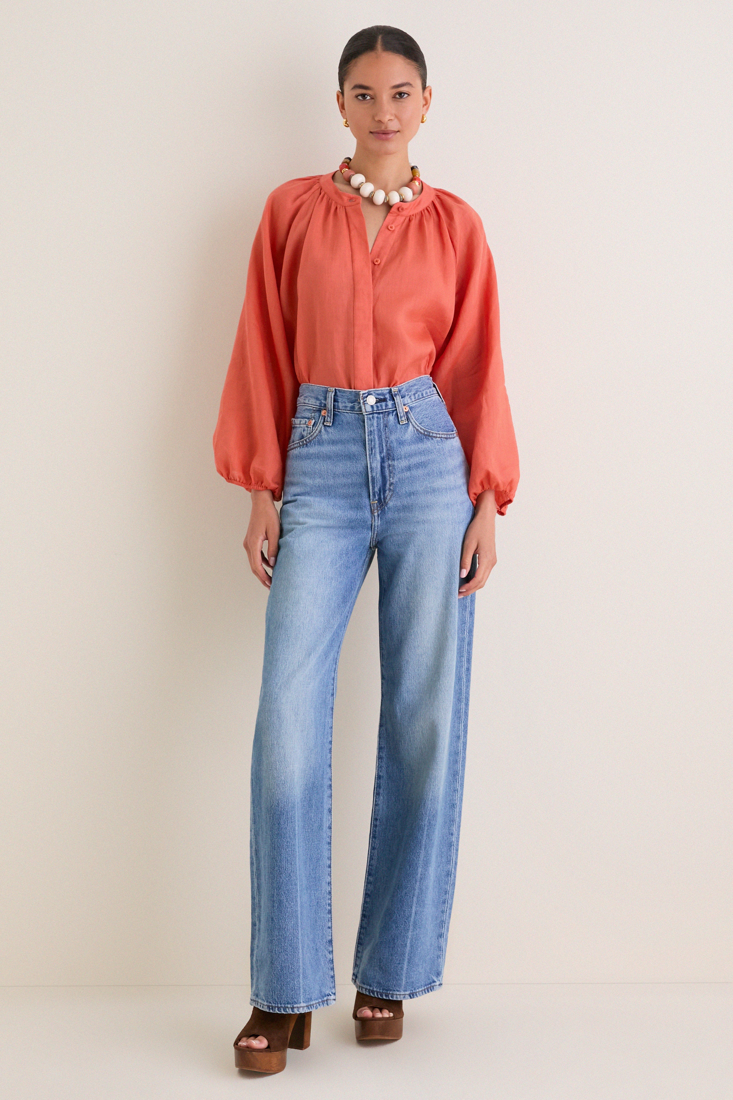 Terracotta Sawyer Blouse - Image 6