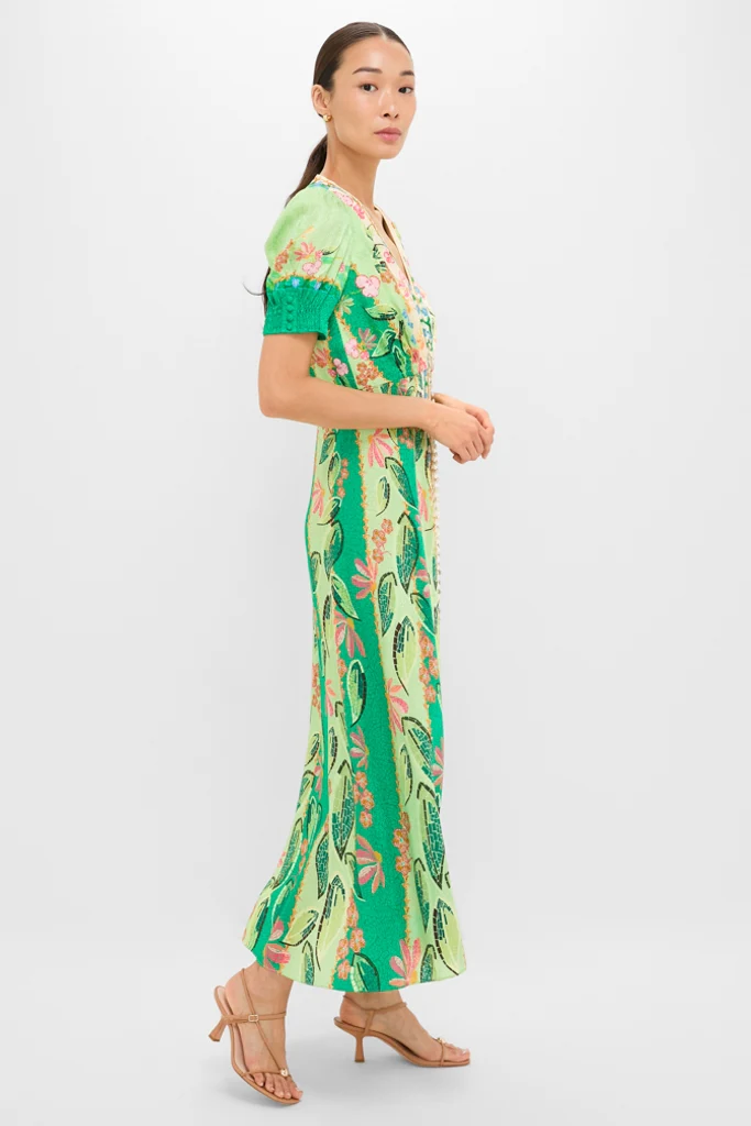 Terrazzo Jade Lea Long Midi Dress - Image 4