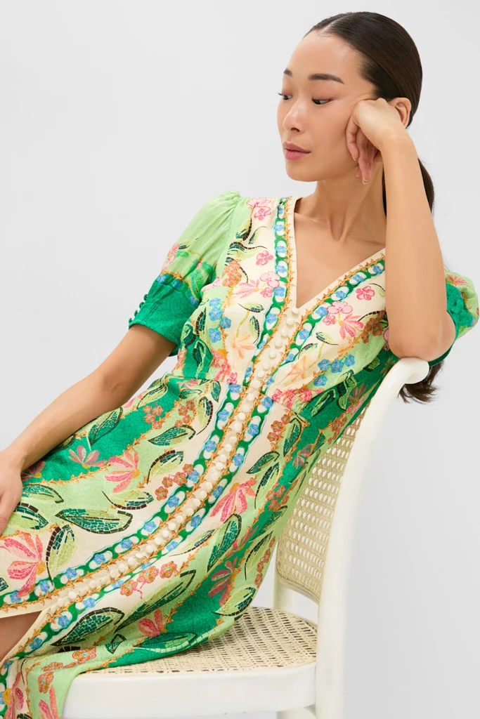 Terrazzo Jade Lea Long Midi Dress - Image 6