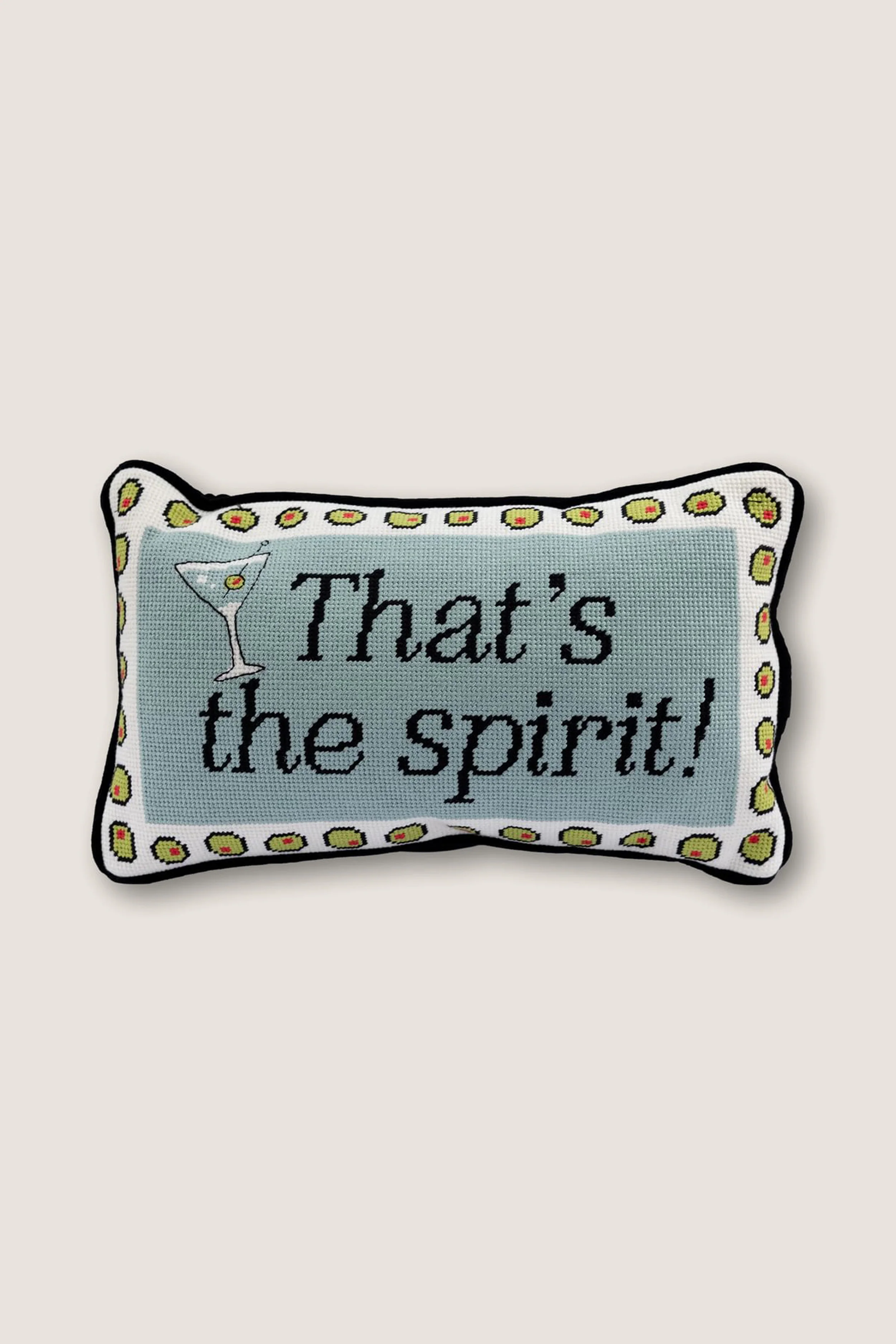 That's the Spirit Needlepoint Pillow - Image 2