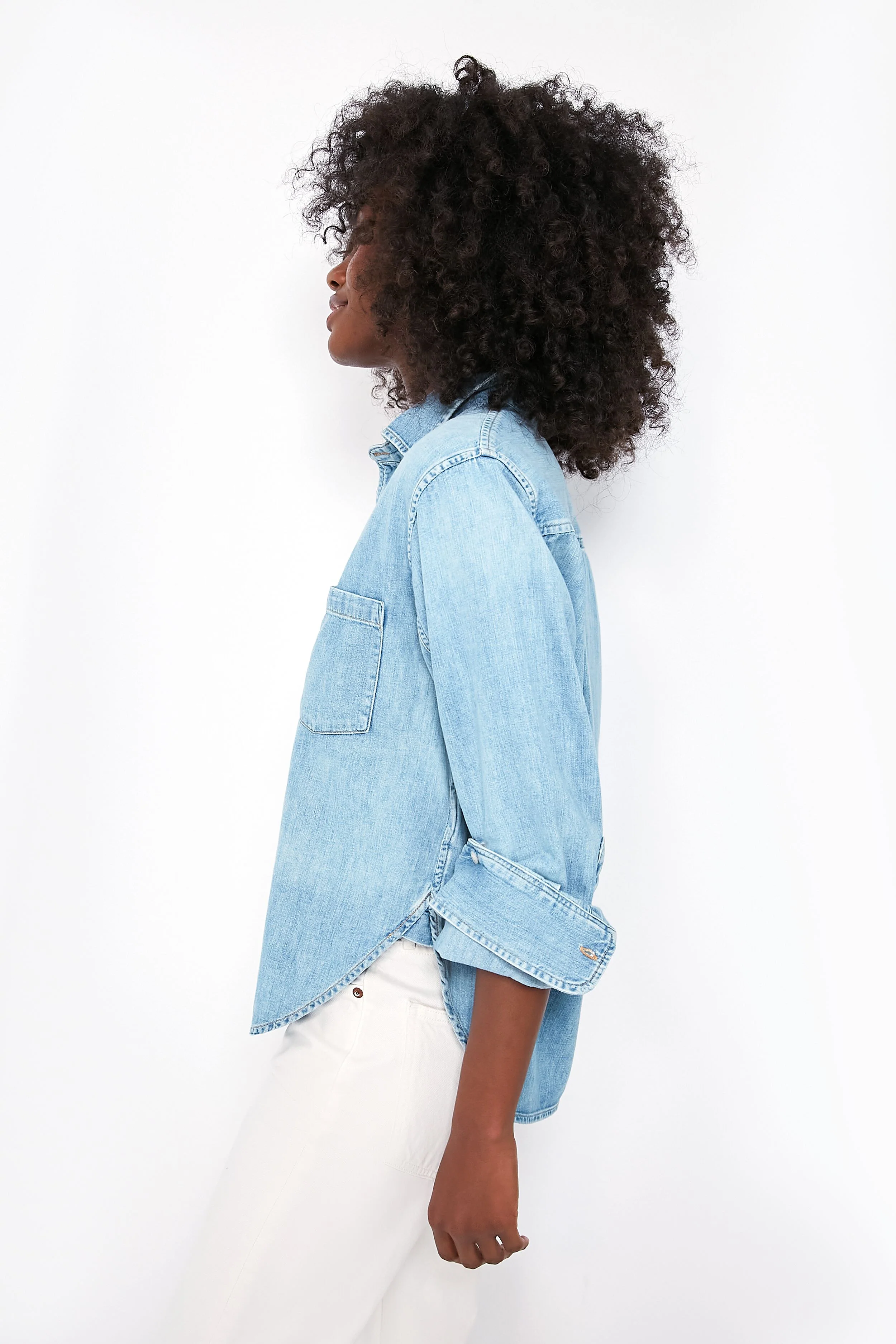 Tide Kayla Shrunken Denim Shirt - Image 3