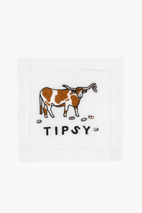 Tipsy Cocktail Napkins (Set of 4)