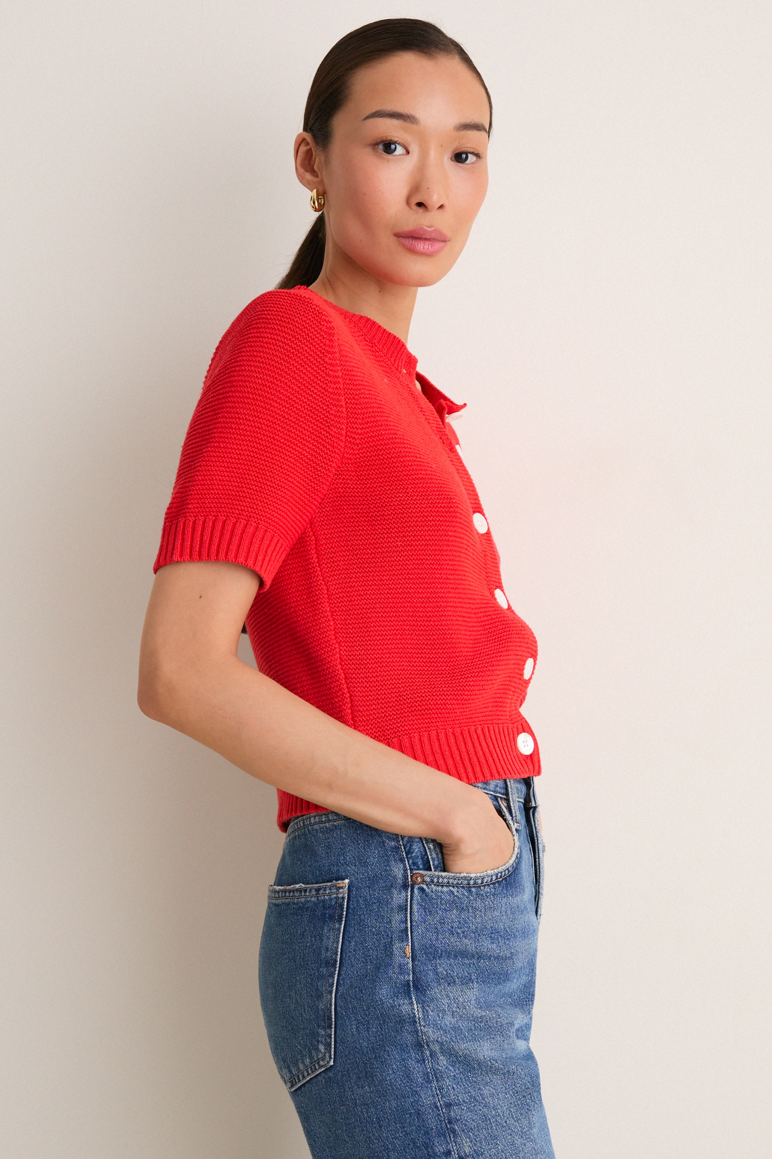 Tomato Elle Cardigan in Linen Cotton - Image 3