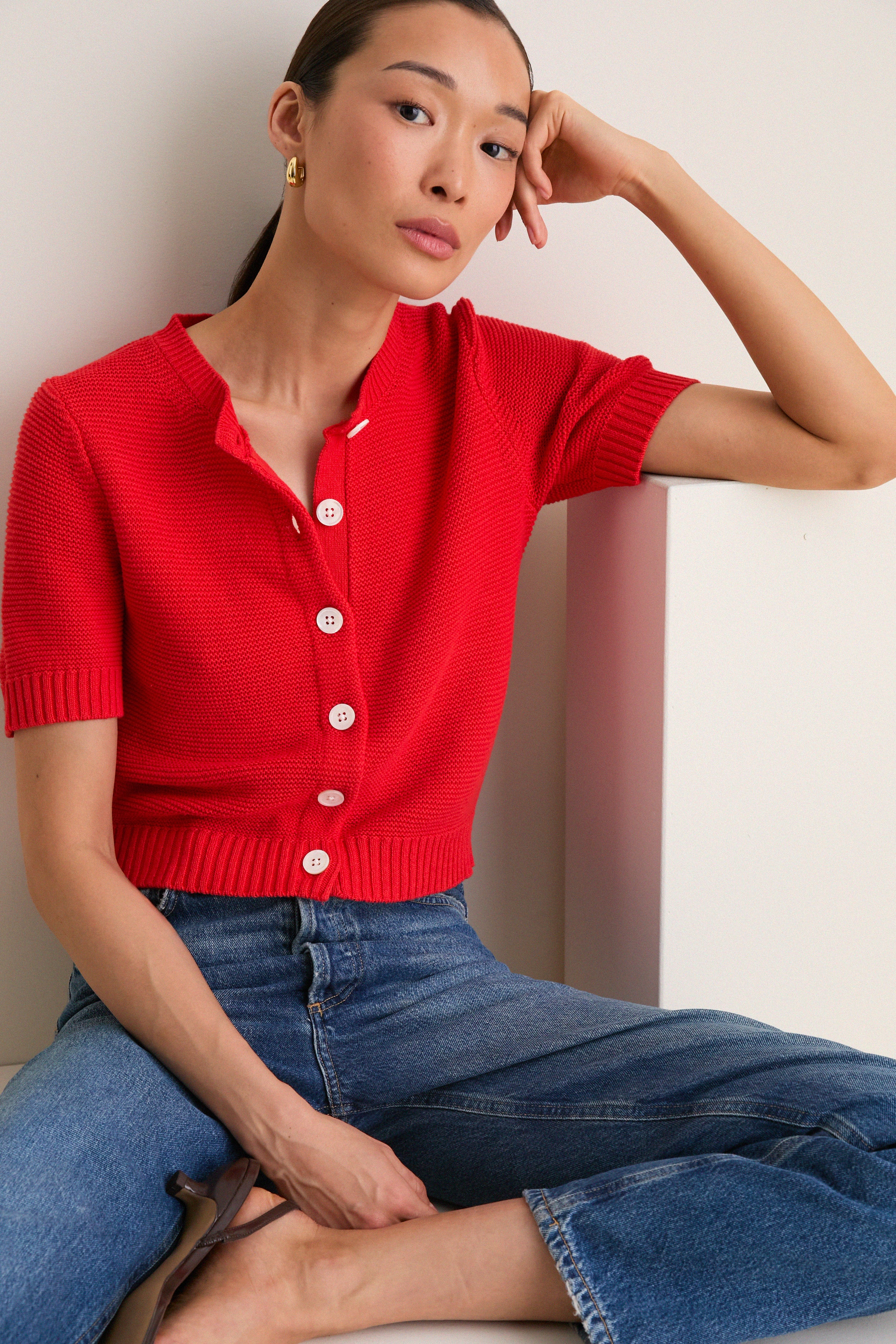 Tomato Elle Cardigan in Linen Cotton - Image 5