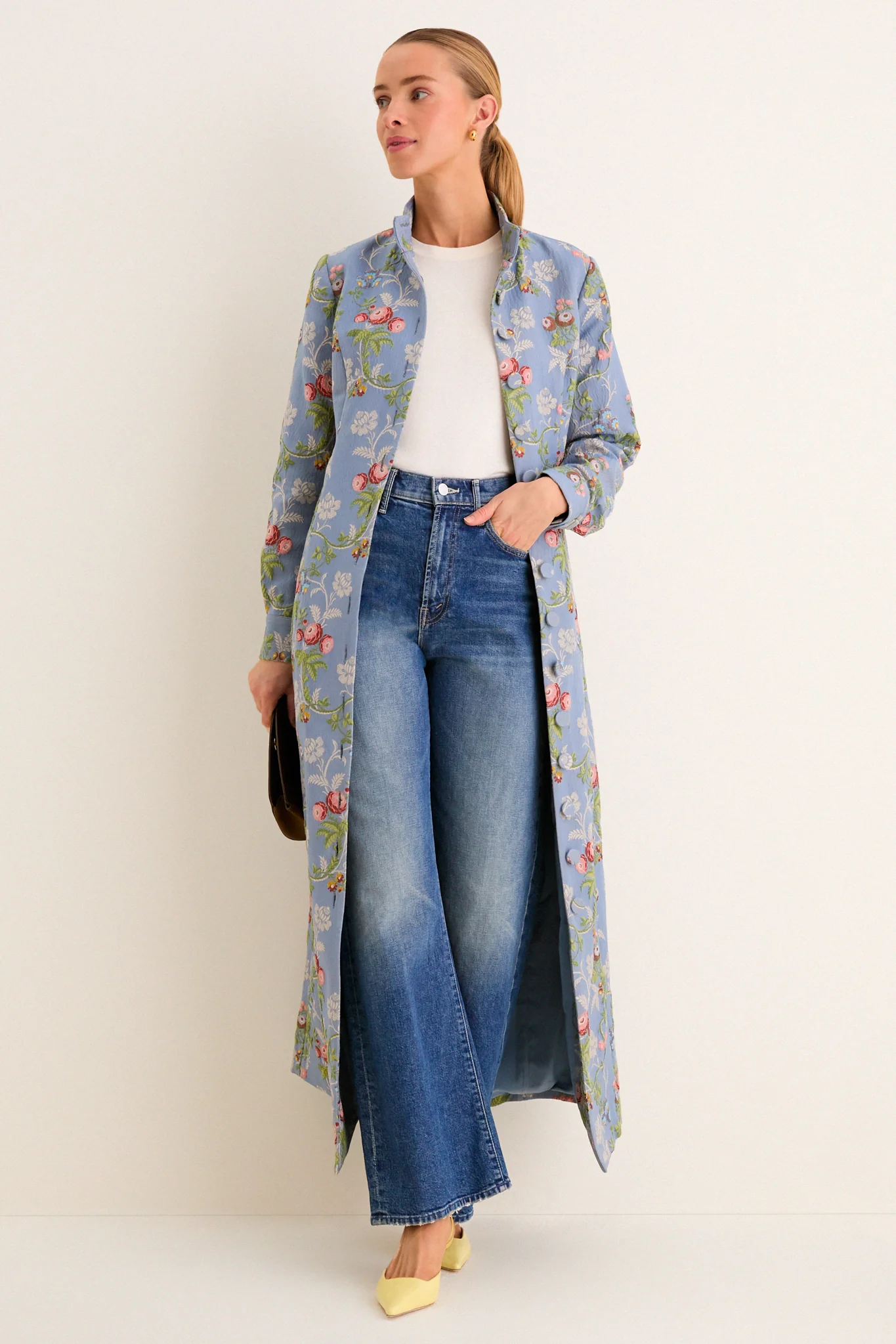 Trellis Bloom Jacquard Cambridge Coat Dress - Image 2