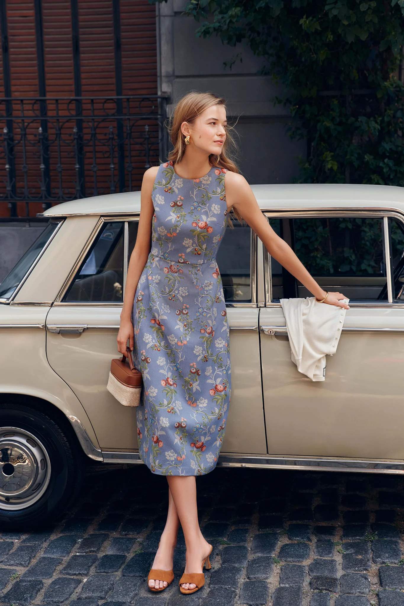 Trellis Bloom Jacquard Manon Dress - Image 2