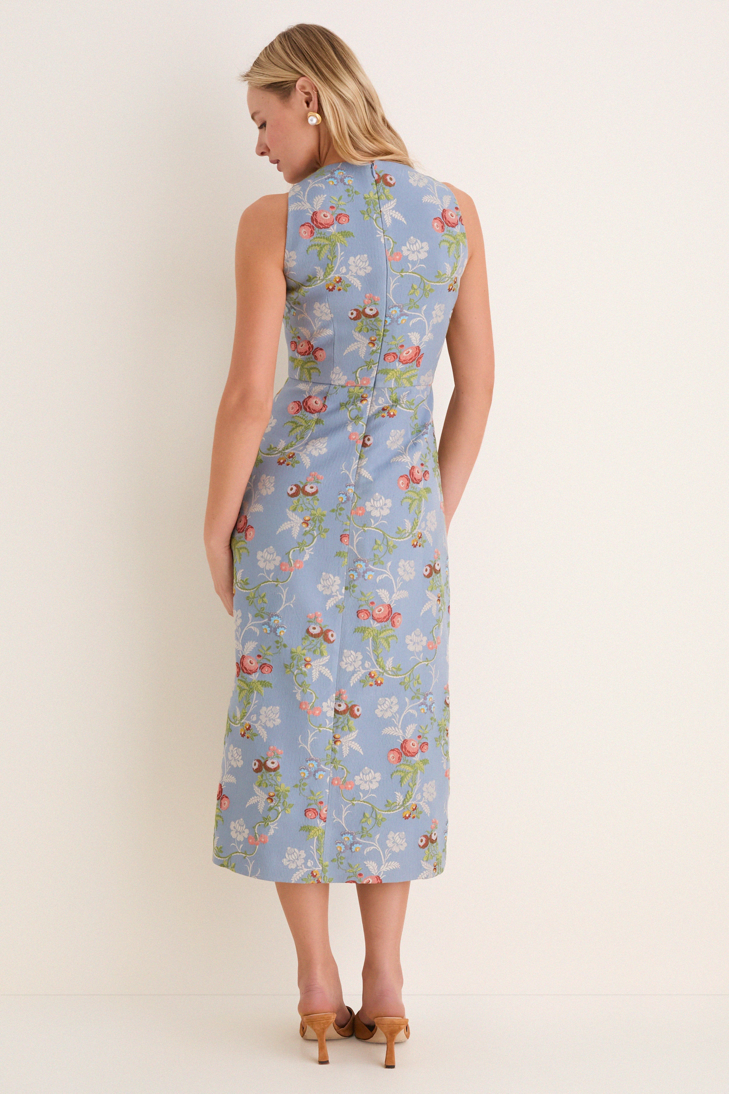 Trellis Bloom Jacquard Manon Dress - Image 5