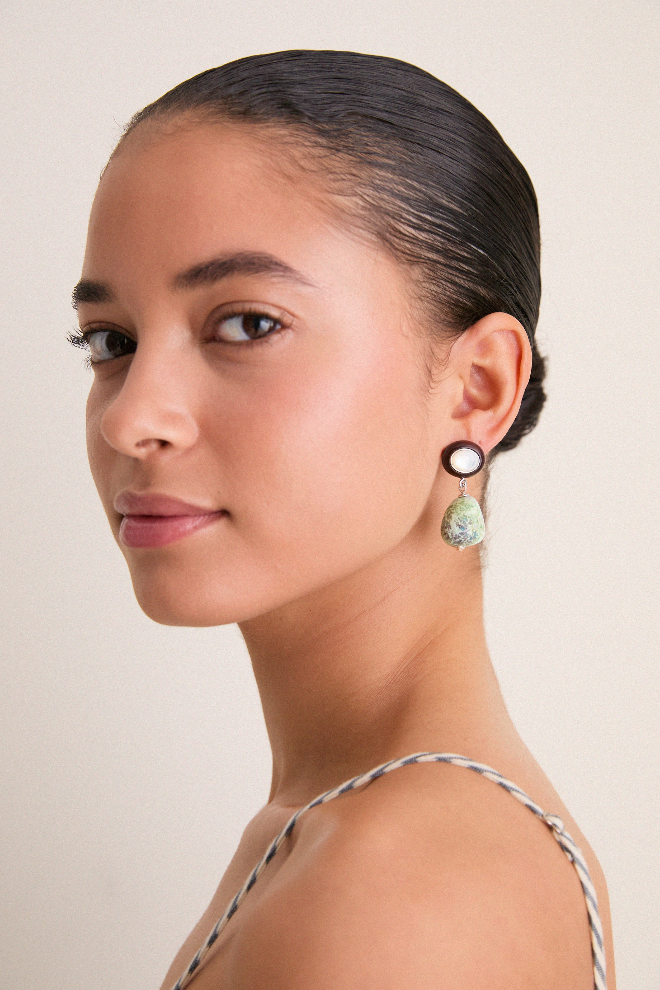Tuckernuck x Lizzie Fortunato Turquoise Laurel Earrings - Image 2