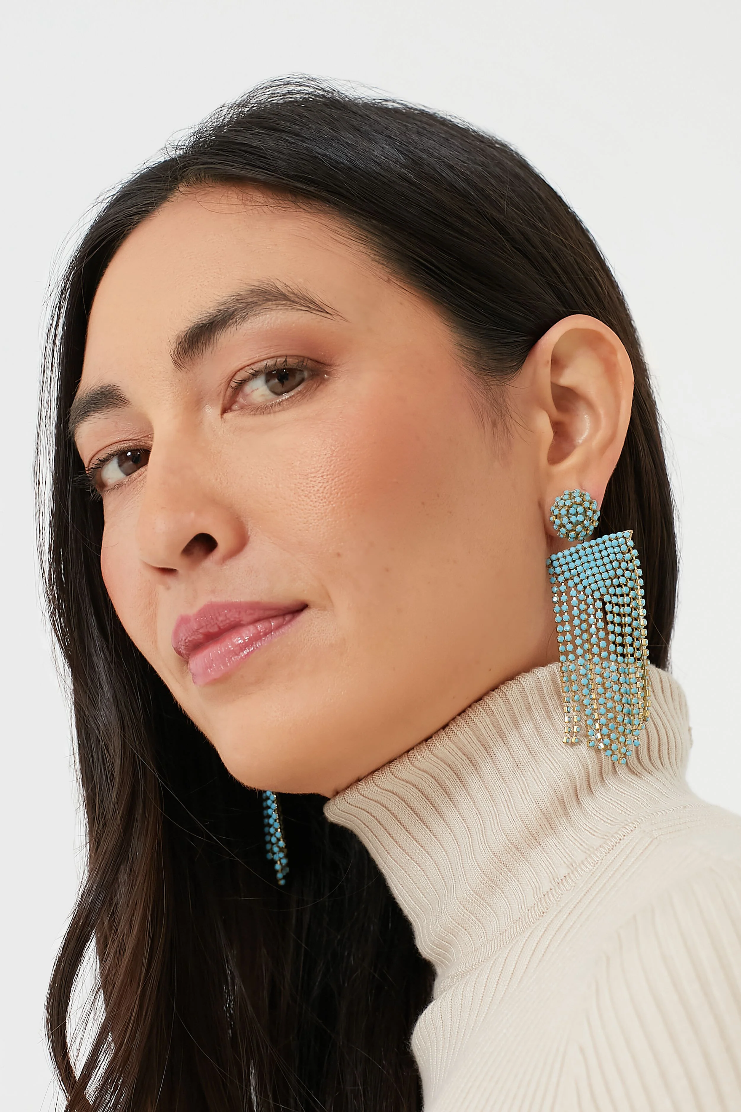 Turquoise Fanning Earrings - Image 2