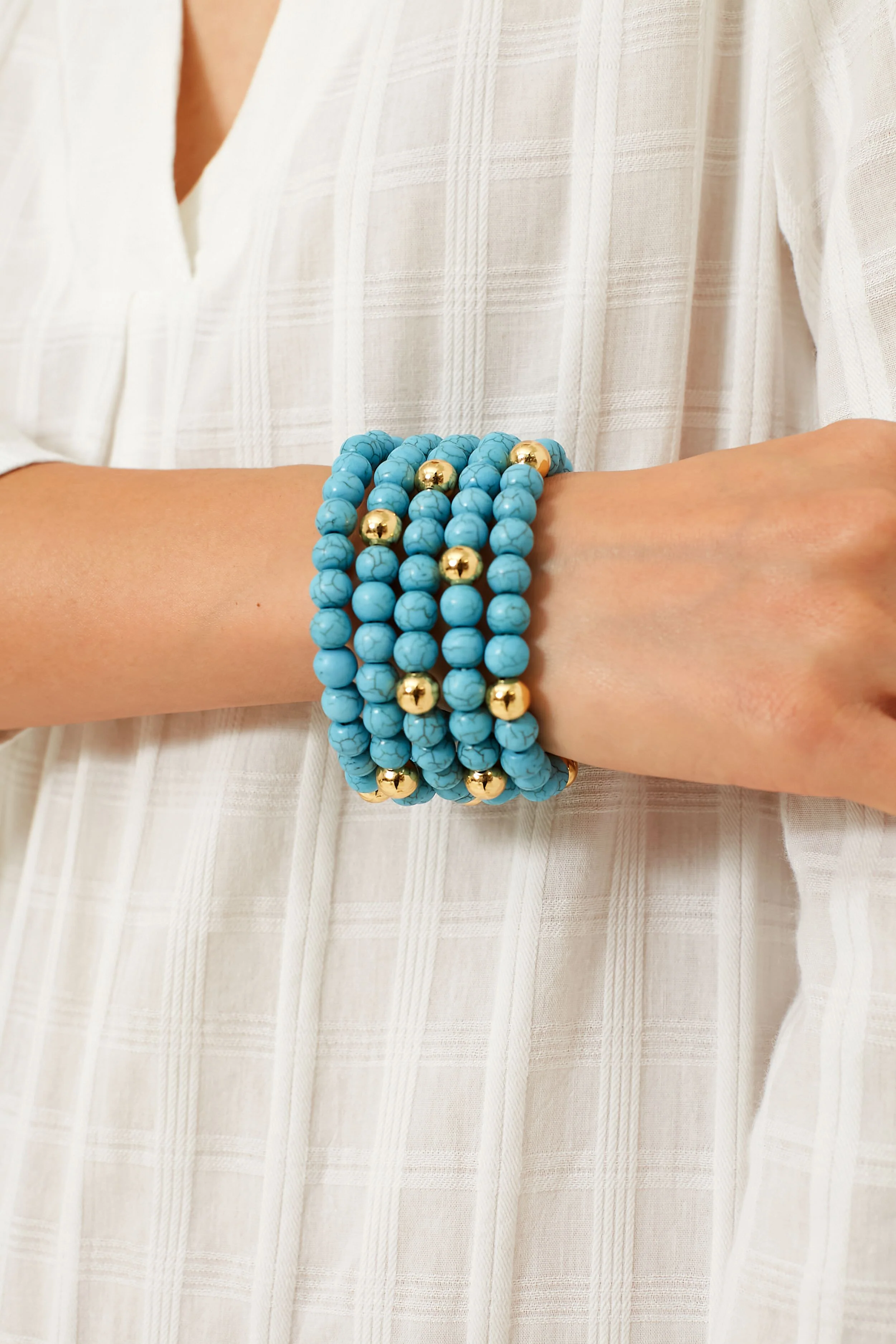 Turquoise Lena Stacked Bracelet - Image 2