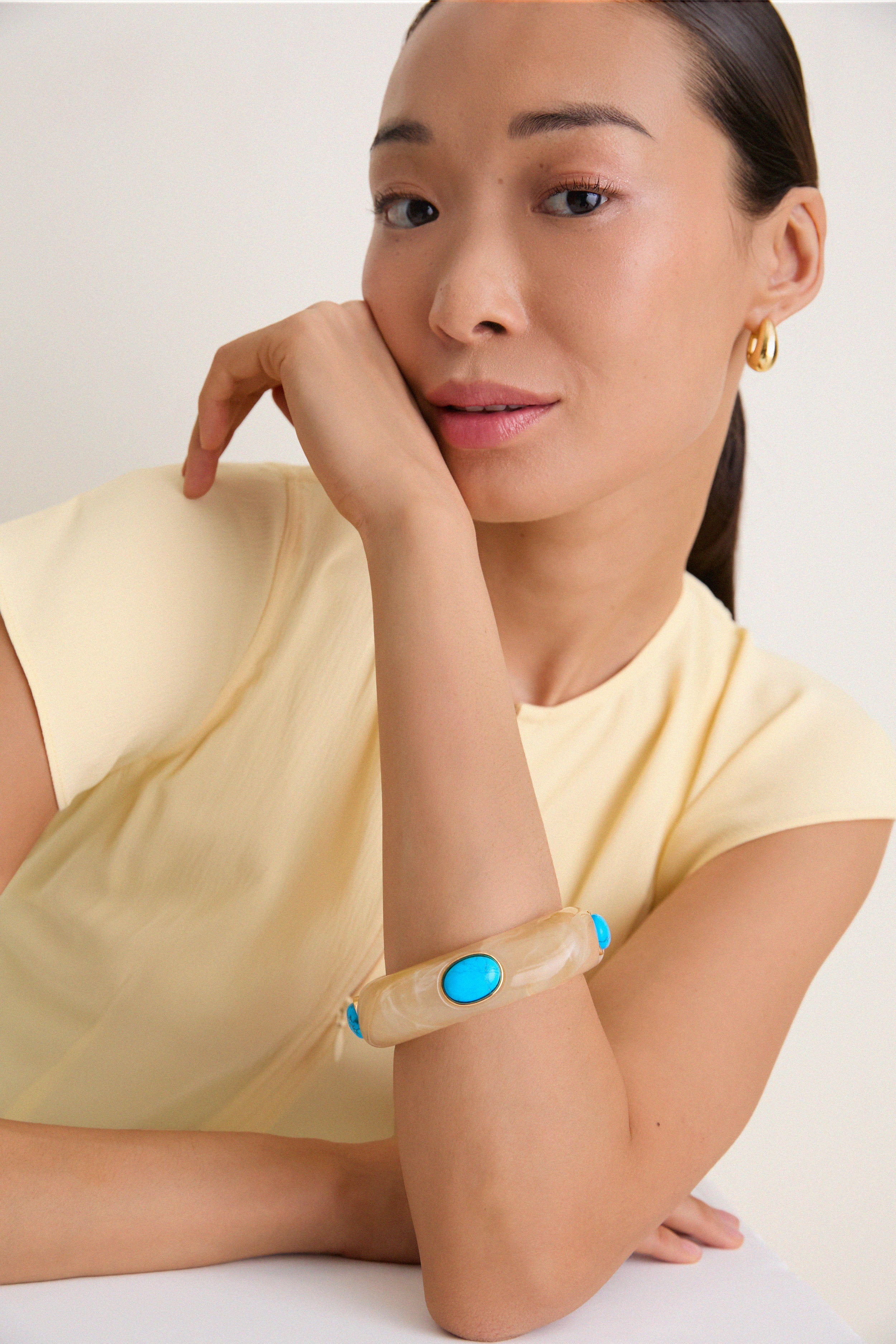 Turquoise Rio Cuff Bracelet - Image 2