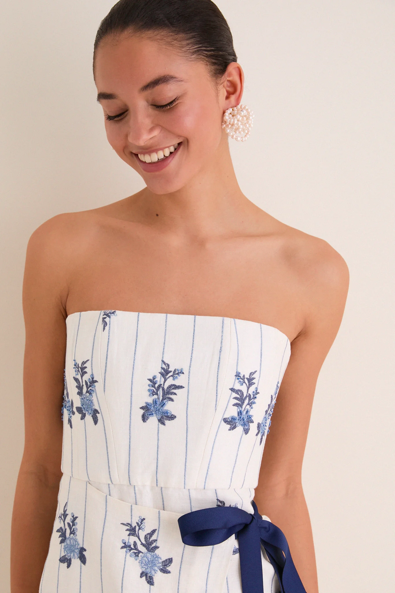 Valle Cinefila Strapless Maxi Dress - Image 3