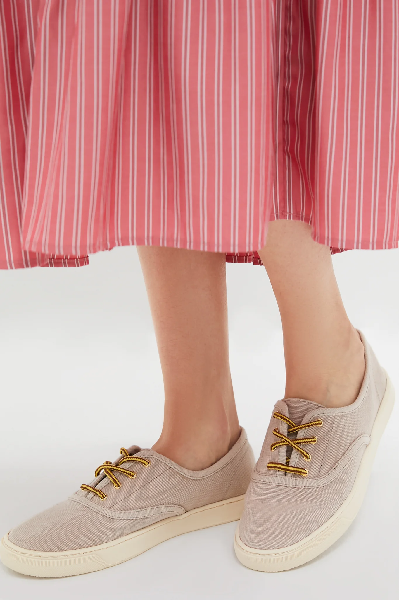 Wheat Canvas Bea Sneakers - Image 9