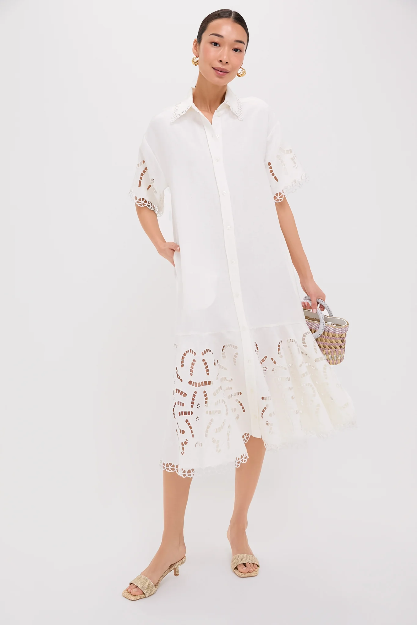 White and Multi Rio Mini Tote - Image 3