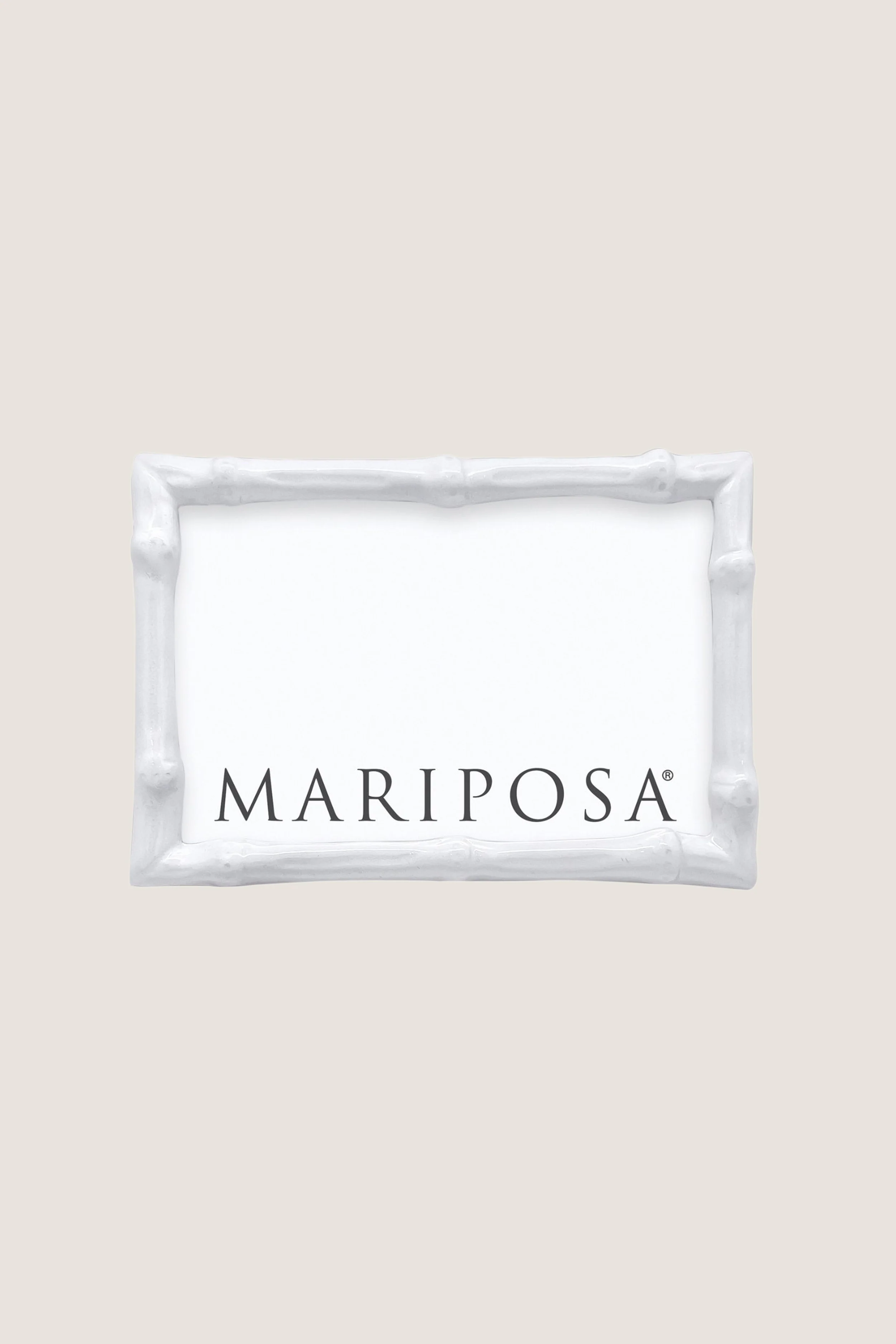 White Bamboo 4x6 Frame