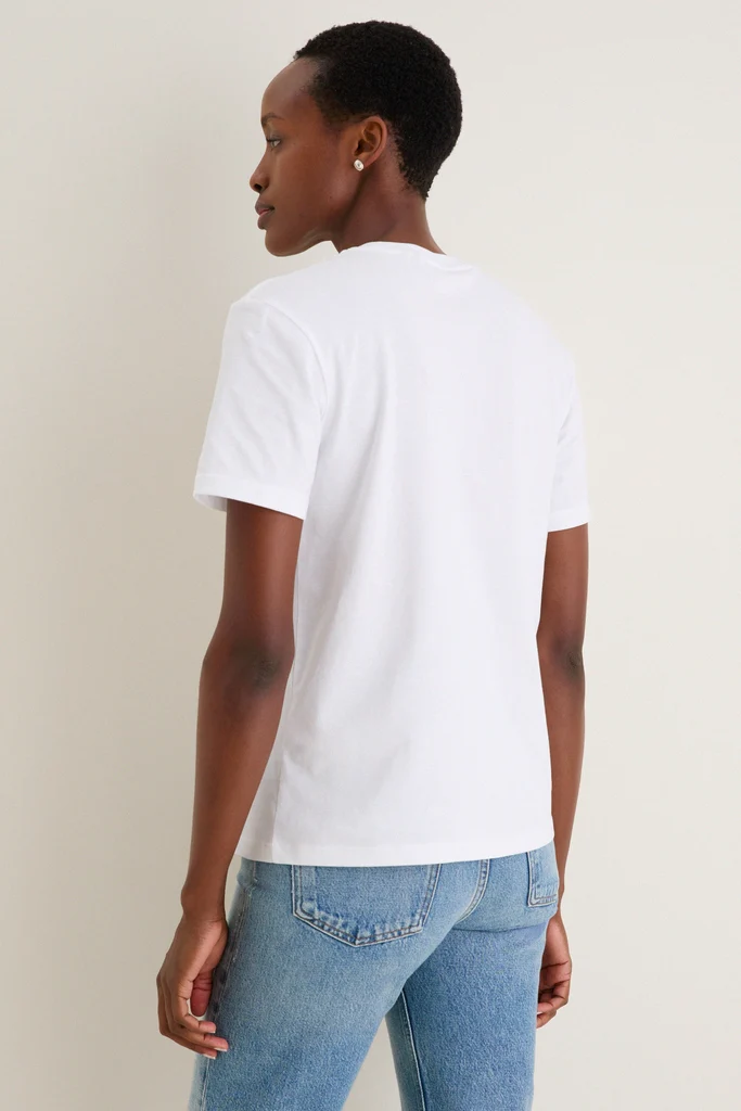 White Barbour Dog  Bedale Graphic T-Shirt - Image 4