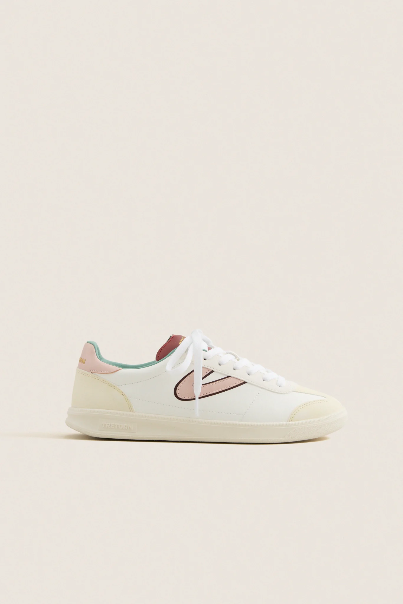 White Burgundy and Pink Skylar Sneakers - Image 5