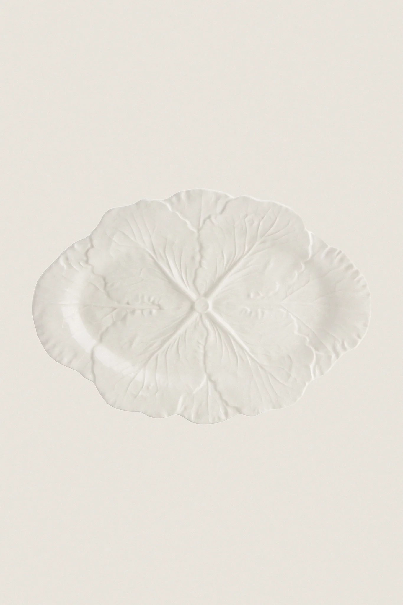 White Cabbage Small Oval Platter